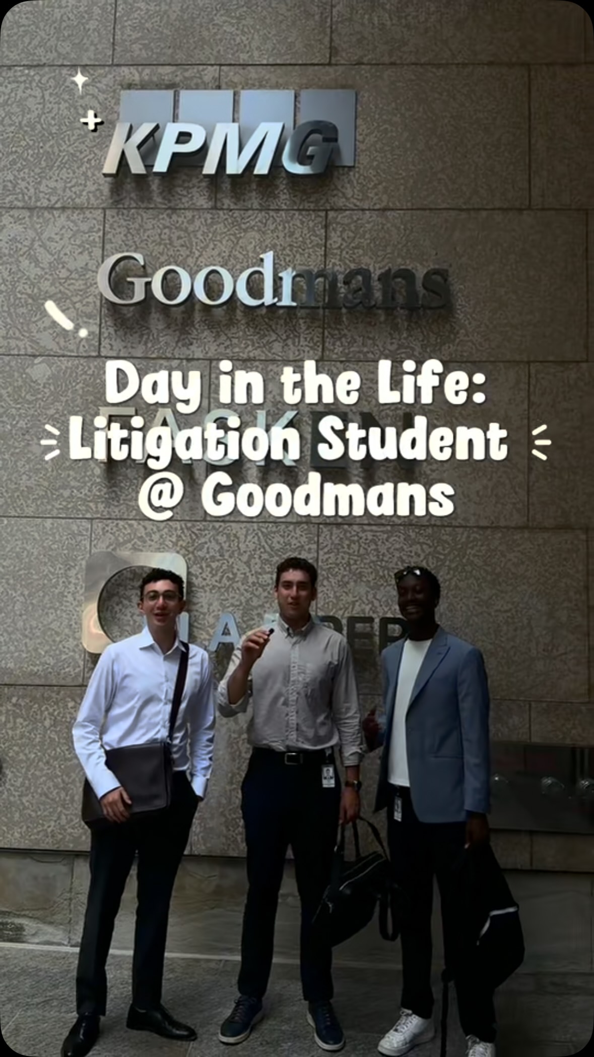 Hear from our Litigation Summer Students as they provide a glimpse into what a day in their life looks like! From attending discoveries and arbitrations to conducting in-depth legal research, every day at Goodmans brings new opportunities to learn, grow and gain hands-on experience. Plus, take a peek into our Tax and Restructuring groups to learn about the exciting work that students are involved in across different practice areas. ⭐🎉