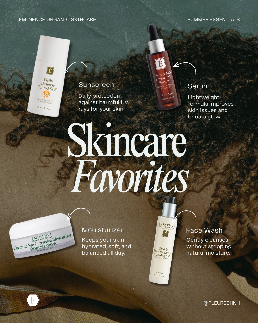 It's Summer Time!! When the seasons change, our skincare routines need to change along with it 🌞
🍄 Tulsi & Snow Mushroom Cleansing Milk -- This creamy cleanser is gentle yet effective. Massage into the skin to achieve a light lather that sweeps away impurities and offers a deep, replenishing cleanse without overstripping the skin. Adaptogenic ingredients, like tulsi, minimize the look of redness and the drying effects of environmental pollutants on the skin.
🍋 Citrus & Kale Potent C+E Serum -- A lightweight, advanced serum for all skin types. The potent Vitamin C in this serum is stabilized by botanically-derived ferulic acid delivering antioxidants to help brighten skin, improve the look of fine lines and wrinkles, and reduce the appearance of free radical damage.
🥥 Coconut Age Corrective Moisturizer -- With each application of our Coconut Age Corrective Moisturizer, you’ll feel your skin instantly tighten and lift. Coconut, shea butter and grape seed oil combine with green apple stem cell technology that offers lasting age correction.
☀ Daily Defense Tinted SPF -- Formulated with all-mineral sunscreen actives, this non-comedogenic blend is enriched with antioxidants for hydration while offering broad-spectrum and blue light protection.
We have all of these summer essentials and much more available in the retail section of our lobby! Come upgrade your routine with us 💚
#skincare #skincareroutine #organicskincare #summerglow