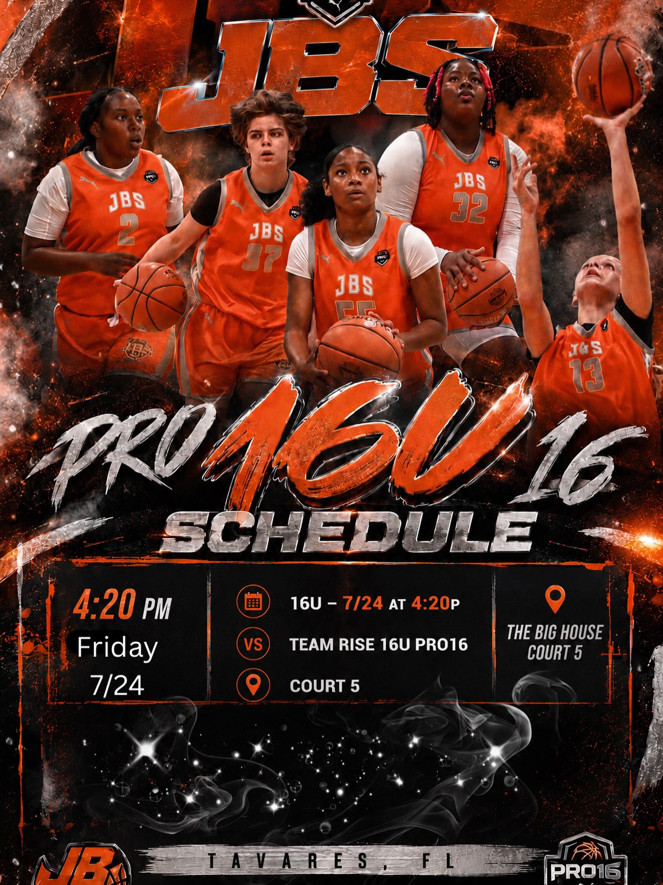 Our JBS 16u Puma Pro team is getting ready for a big weekend. Let’s gooo! Just Believe…🏀🔥🏀