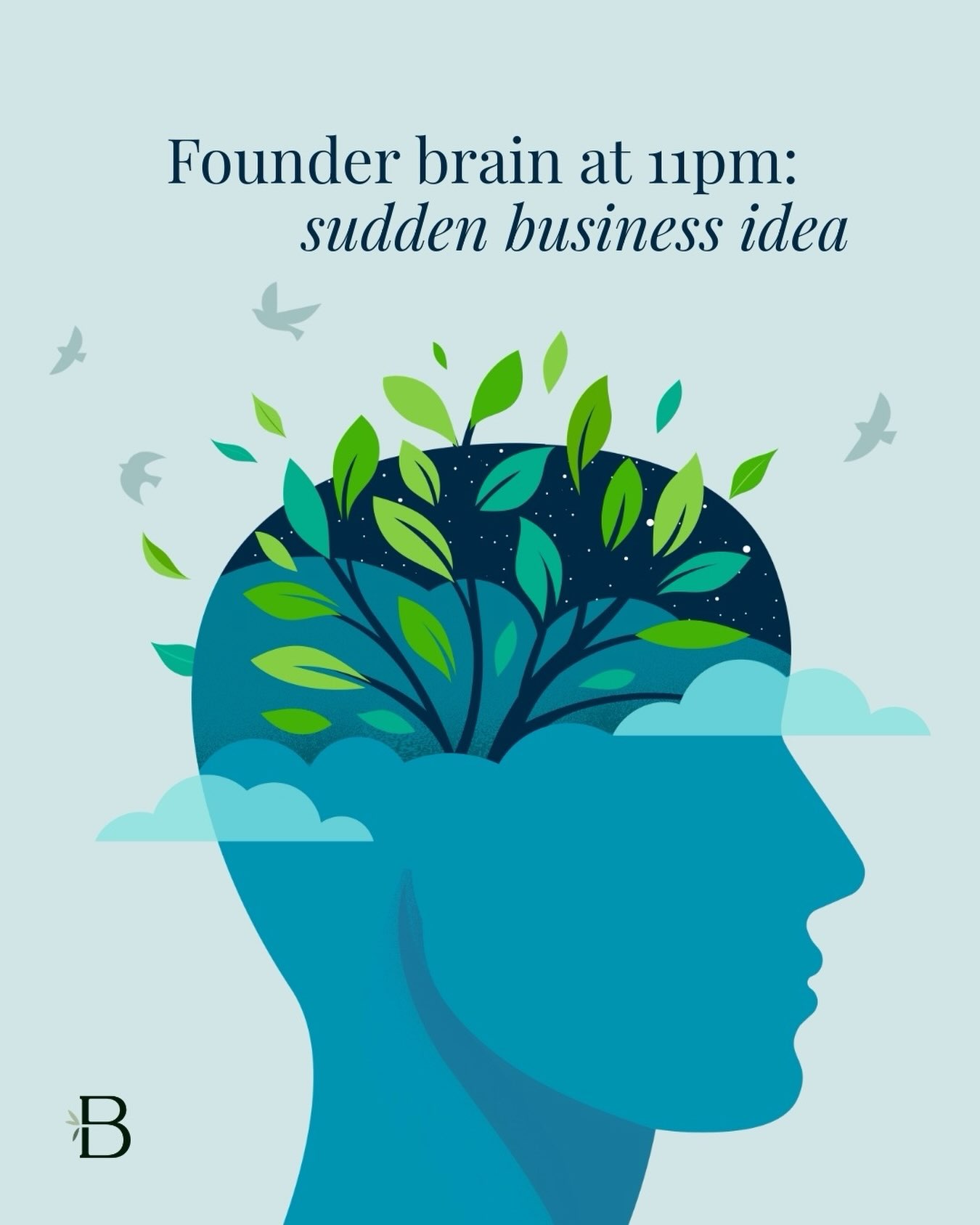 Founders often joke about this moment —> You’re finally winding down for the day, trying to disconnect from work… And suddenly your brain decides it’s the perfect time to generate 10 new business ideas. 💡
A new offer.
A better headline.
A completely different strategy direction.
Entrepreneurship has way of following you everywhere because the business becomes something personal.
It’s not just a job it’s something you’re actively building and thinking about constantly 🫶