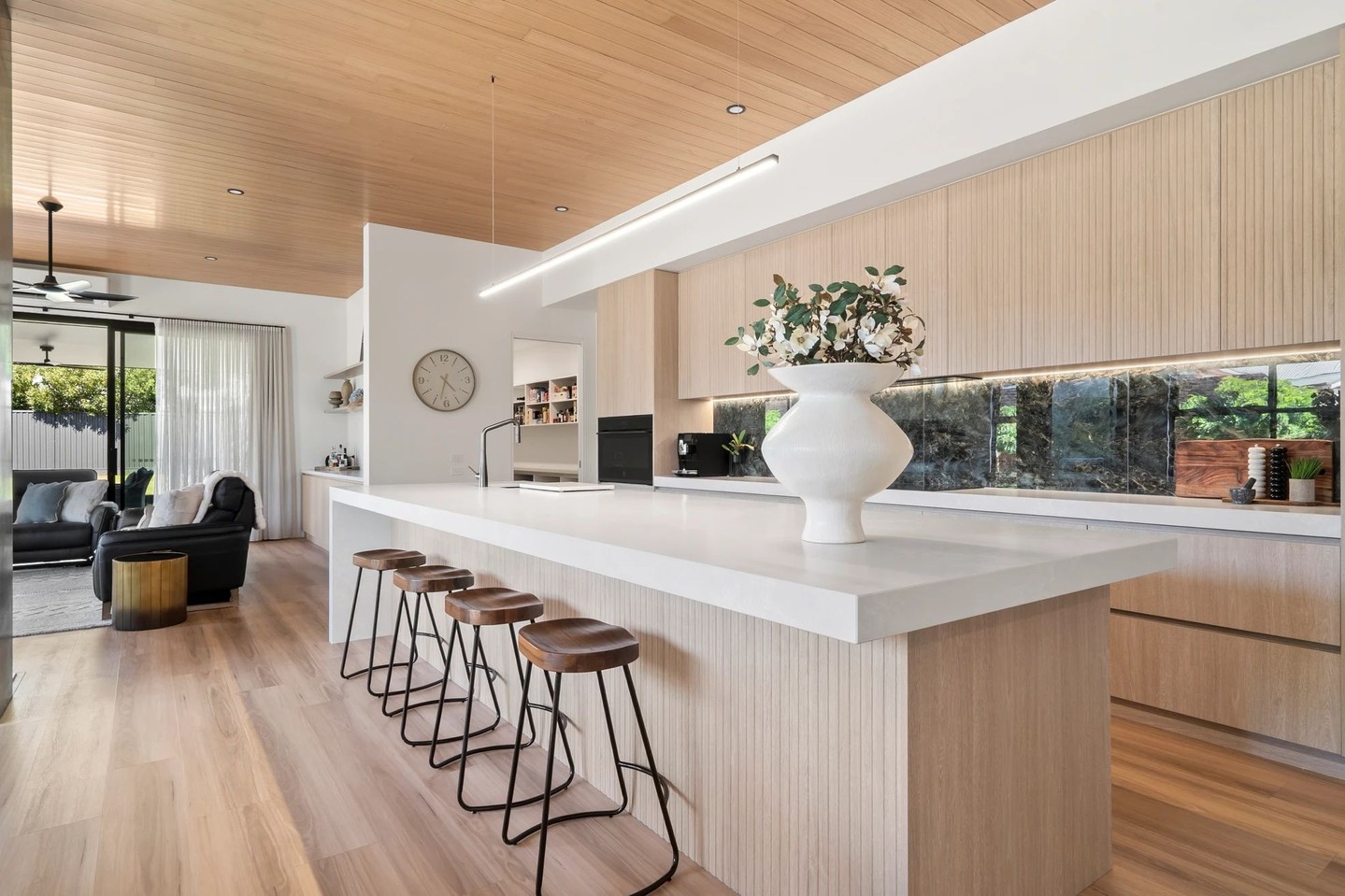 BORWICK π
OPEN PLAN LIVING, REFINED FOR EVERYDAY LIFE β¨
Step into a space where light timber and clean lines meet effortless comfort. This kitchen and living zone is all about connectionβfrom morning coffee to evening gatherings, every detail is designed for how you live.
Design features we love:
- Seamless timber floors & ceilings
- Statement white stone island with natural accents
- Black marble splashback for a bold edge
- Open flow to the living area and outdoors
Curious how your home could look in 3D before itβs built? Letβs chat about your vision! π‘
.
.
.
#GeelongDesign #OpenPlanLiving #RLDDesign #TimberDetails #ModernAustralianHome #SurfCoastBuild #HomeInspiration #CustomHomeDesign #DesignWithHeart #LocalDesigner #DreamSpaces #BuildYourWay