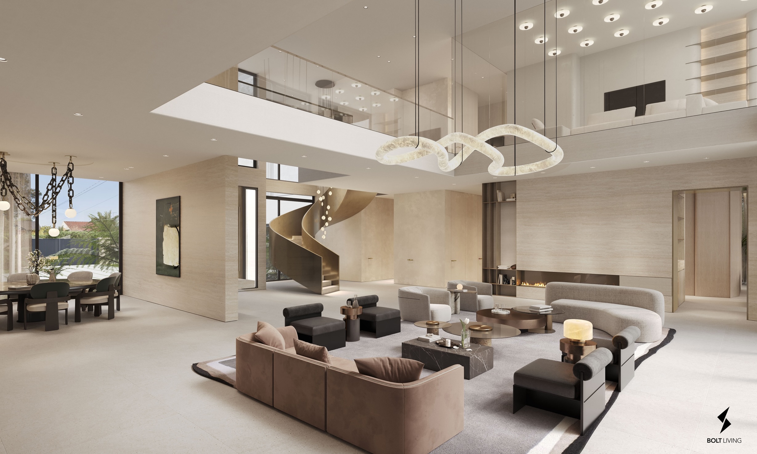 The best interiors feel effortless because every detail has been thoughtfully considered, with hundreds of design decisions working together to create a cohesive vision that is carried through every stage of the design process. A 3D render is the visual expression of that work, capturing the result of a thoughtful and intentional process before the space comes to life. ⚡️#BoltLiving #interiordesign
#designbuild #interiordesignermiami #homedesign