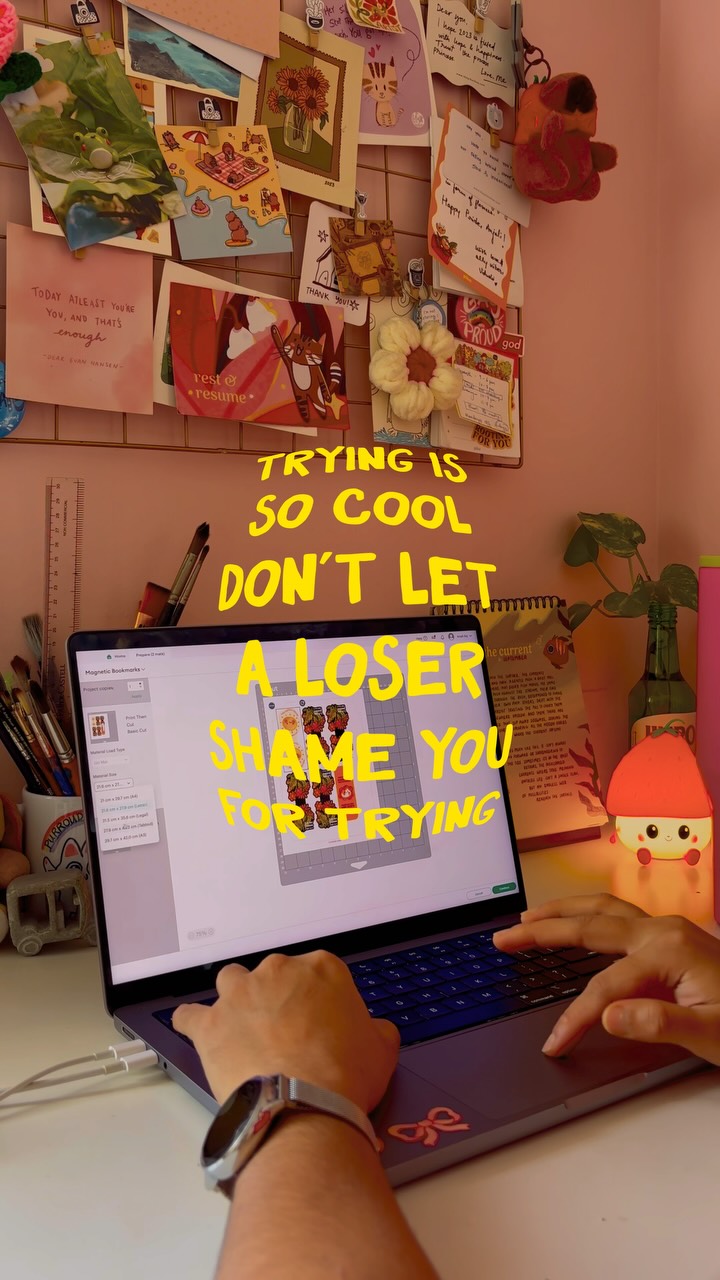 When I decided to quit CA to become a full-time artist, there was A LOT of backlash. Now I’m not saying it’s all sunshine and rainbows now or that you should quit your job on a whim, but if you wanna chase something that’s pulling you in a direction that feels right to you - don’t let anyone tell you you’d be a fool for trying :”)🌸
.
#quitthechaos #founderstory