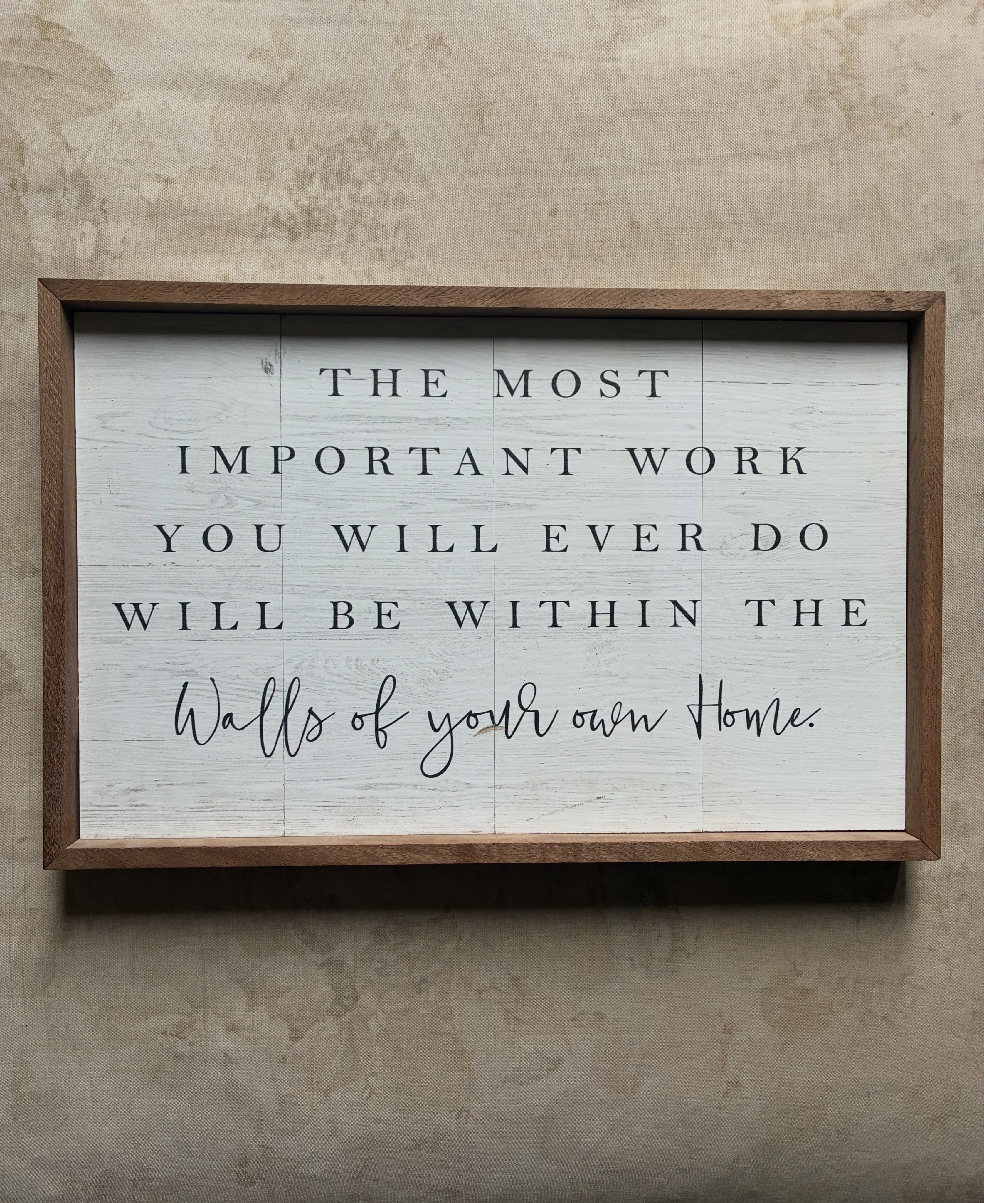 The most important work you will ever do will be within the walls of your own home.
I spotted this sign at a local antique store this weekend, and I knew I had to bring it home. As the sweet woman at the register rang it up, she smiled and said, “If everyone would just do this and do this well, our world would be such a better place.”
I couldn’t agree more.
Today is Election Day, and while it’s important to vote and thoughtfully choose the leaders who will help govern our communities, it’s also a good reminder that the future is shaped around our dinner tables, in bedtime conversations, through everyday acts of love, discipline, forgiveness, and encouragement.
Strong homes build strong communities.
So today, I hope you cast your vote. Then come home and keep doing the work that no one else can do for your family.
The impact of that work will last for generations ❤️
#parentonpurpose #strongfamilies #intentionalparenting #leadwithpurpose #makeloveyourlegacy