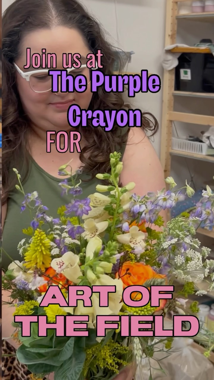 We’re teaching locally this Friday at The Purple Crayon in Capon Bridge WV! Join us for our Art of the Field class on designing bouquets with whatever you can find outside. We teach you about the flower shapes in design and how they will work together to make a beautiful bouquet! Get your ticket from the River House at https://www.theriverhousewv.org/register/wwff #walkingwindfarmandflorist #hampshirecountywv #caponbridgewv