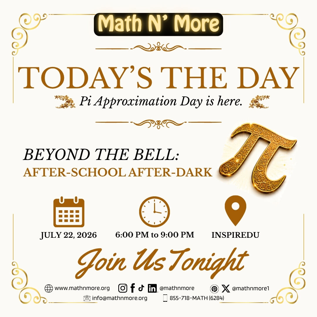๐ TODAY'S THE DAY!
The countdown is over!
Join us tonight for Pi Approximation Day: Beyond the Bell, After-School After-Dark as we celebrate @drroblesz's Irrational Birthday with an evening of inspiring conversations, networking, and community.
๐
TODAY
๐ 6:00 PM to 9:00 PM
๐ @inspireduatl
โจ FREE to attend
๐ค Meet community leaders
๐ฝ Enjoy refreshments
We can't wait to see you!
๐ RSVP through the link in our bio.
#PiApproximationDay #MathNMore #BeyondTheBell #STEM #Leadership #Education #Community #Atlanta
