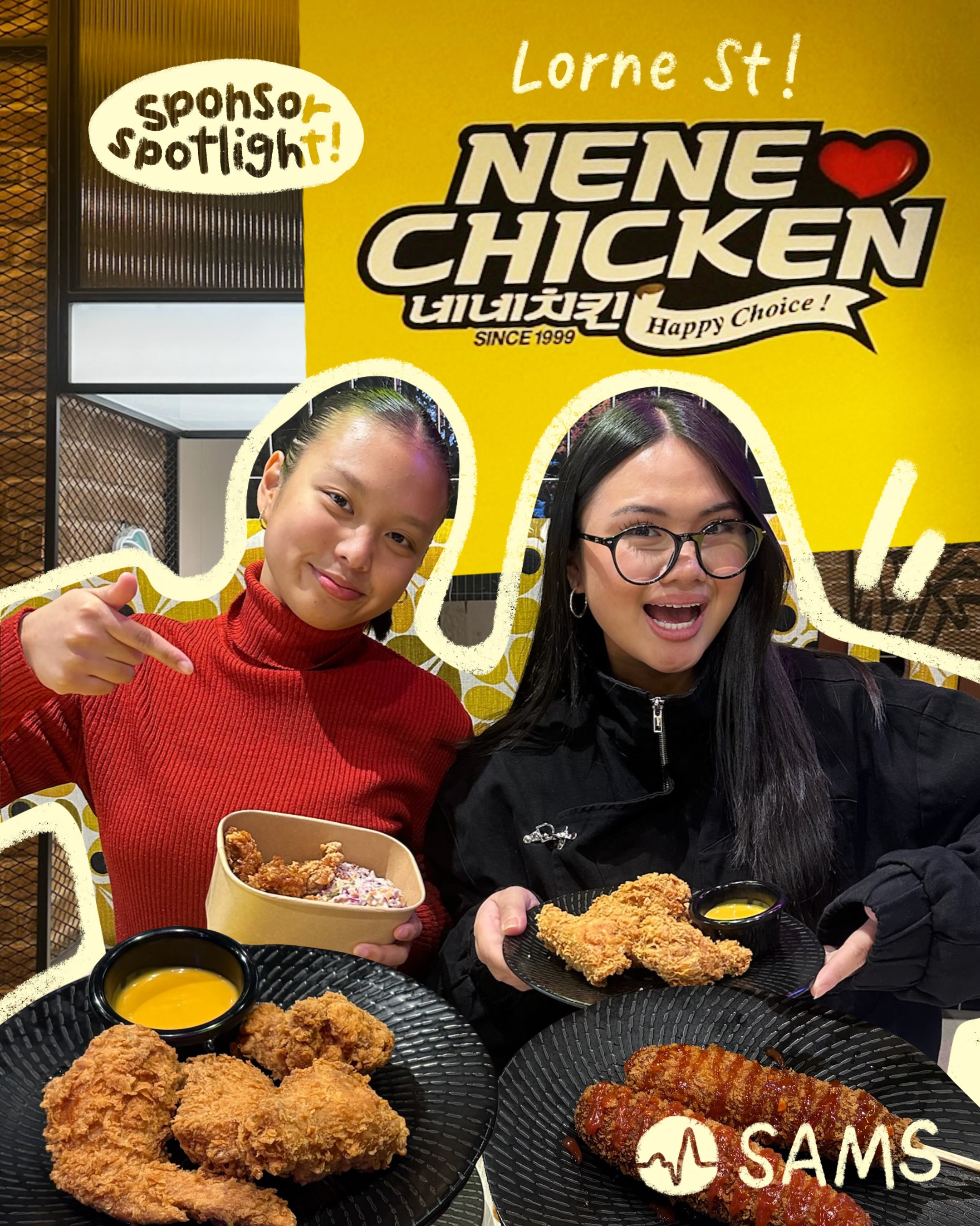 ๐๐๐๐๐๐๐๐๐๐๐๐ ๐๐๐๐๐๐๐๐๐ ๐
๐ ๐๐๐๐๐๐๐: Nene Chicken
๐ ๐๐๐๐๐๐๐๐: 246 Queen St, Auckland CBD (Lorne St Branch ONLY)
Present your SAMS membership card, and you can add a combo for $2.50 with any main dish