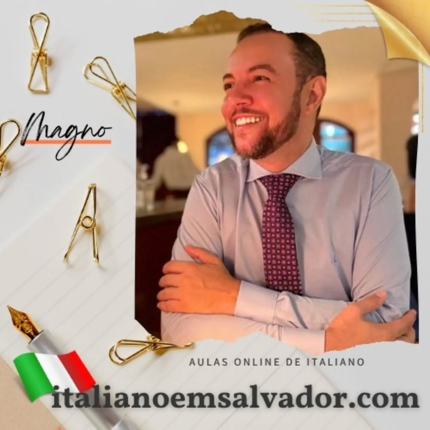 Ciao Magno @drmagnomerces , benvenuto! 👋😃
😉
👍
🍻
🧑
👩
🇫🇷
👩
🎓
🇮🇹
🔬
👍
🍞
🍝
🍕
⚖️
🍷
#italianonline #onlineschool #learnitalian #italianlaguage #ioparloitaliano italianoemsalvador scuoladiitaliano