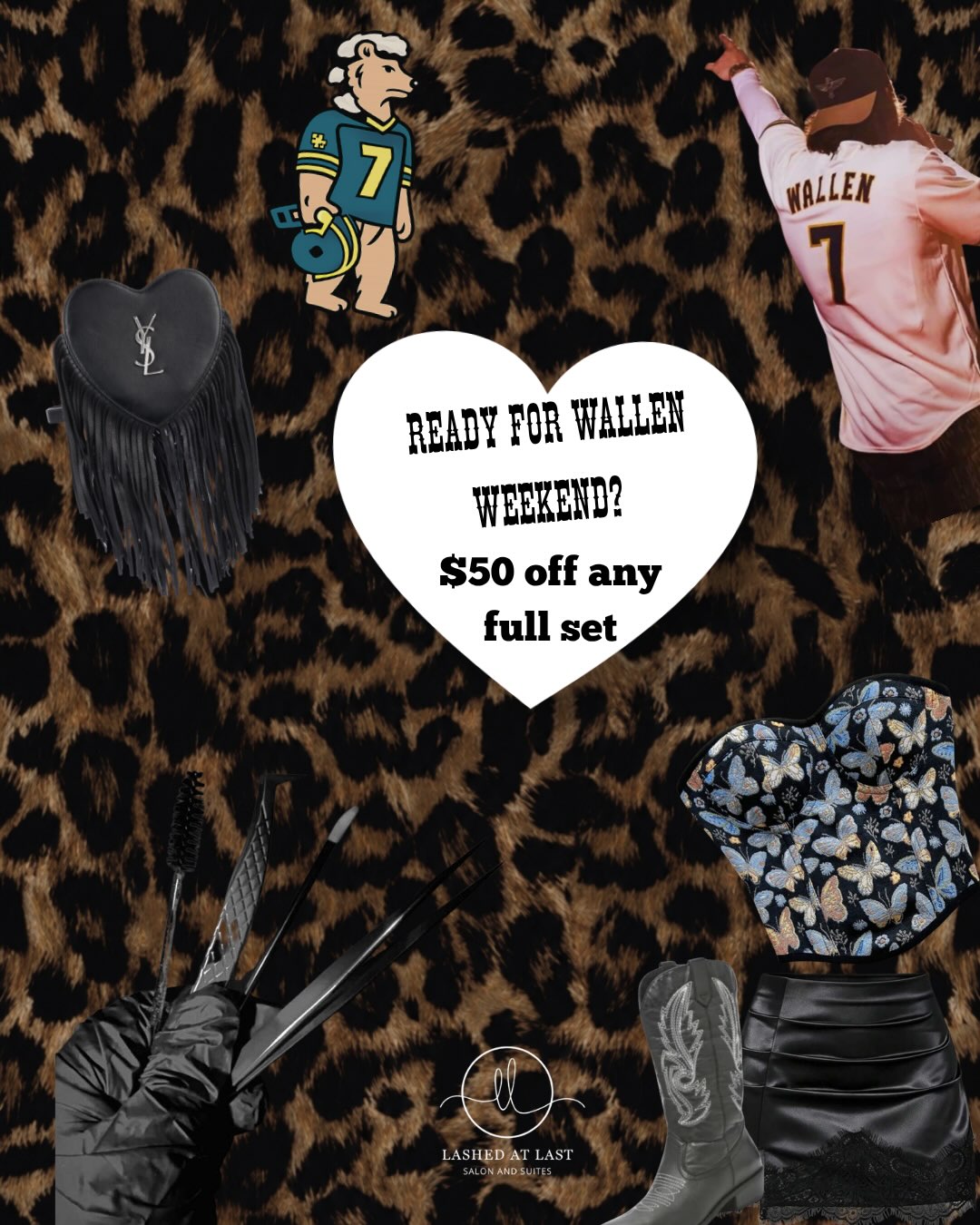 Morgan Wallen girlies… this one’s for you! 🤠
Whether you’re headed to the concert or just like to get glammed up we’ve got you covered!
✨ $50 OFF any full set of lashes
✨ $35 Spray Tans
Limited appointments available before Wallen weekend at the big house! Book now before they’re gone 🤎
📍Lashed At Last – Clinton Township
LASHEDATLASTMI.COM
#detroitlashes #detroitspraytan #morganwallen #universityofmichigan #detroitbeauty