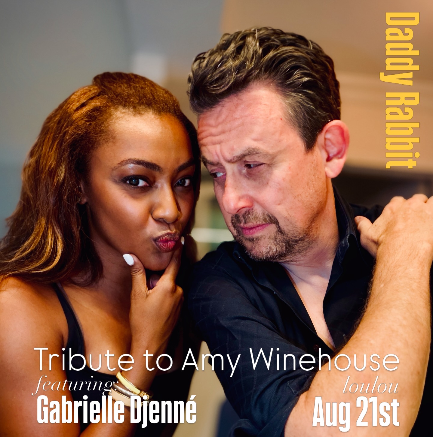 Looking forward to welcoming Gabrielle Djenné to the Daddy Rabbit family. Aug 21st we will celebrate not only the music of the great Amy Winehouse, but also Gabrielle’s birthday!!!!🎂 @loulou.nyc #speakeasy #boilerroomvibes #anywinehouse #newyork