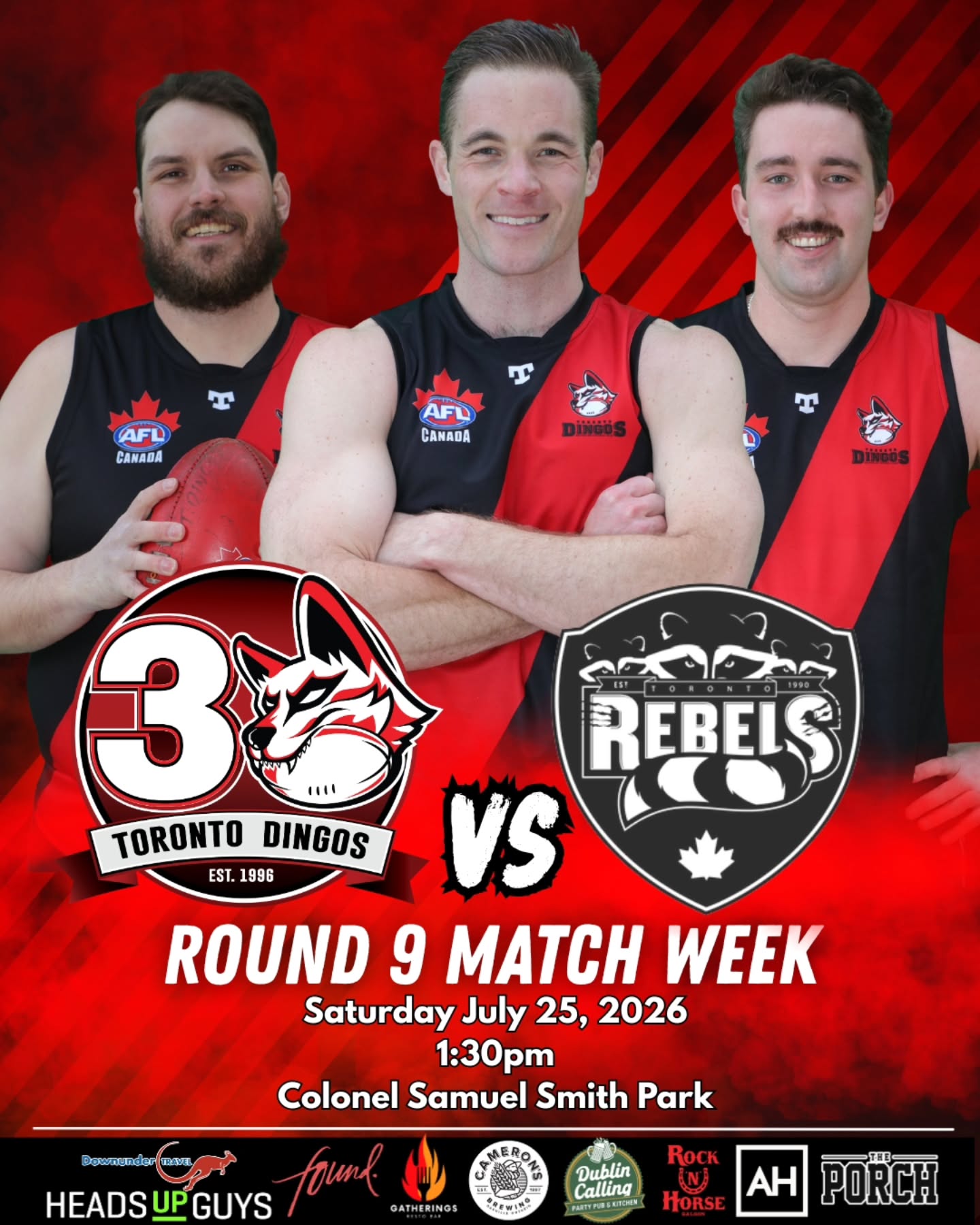 🔴⚫️The Pack is back this weekend!
Come down to Colonel Samuel Smith Park and support the Pack as they renew their rivalry with @rebelsfooty in Round 9 of the @aflcanada season! First bounce is 1:30pm!
#AsAPack