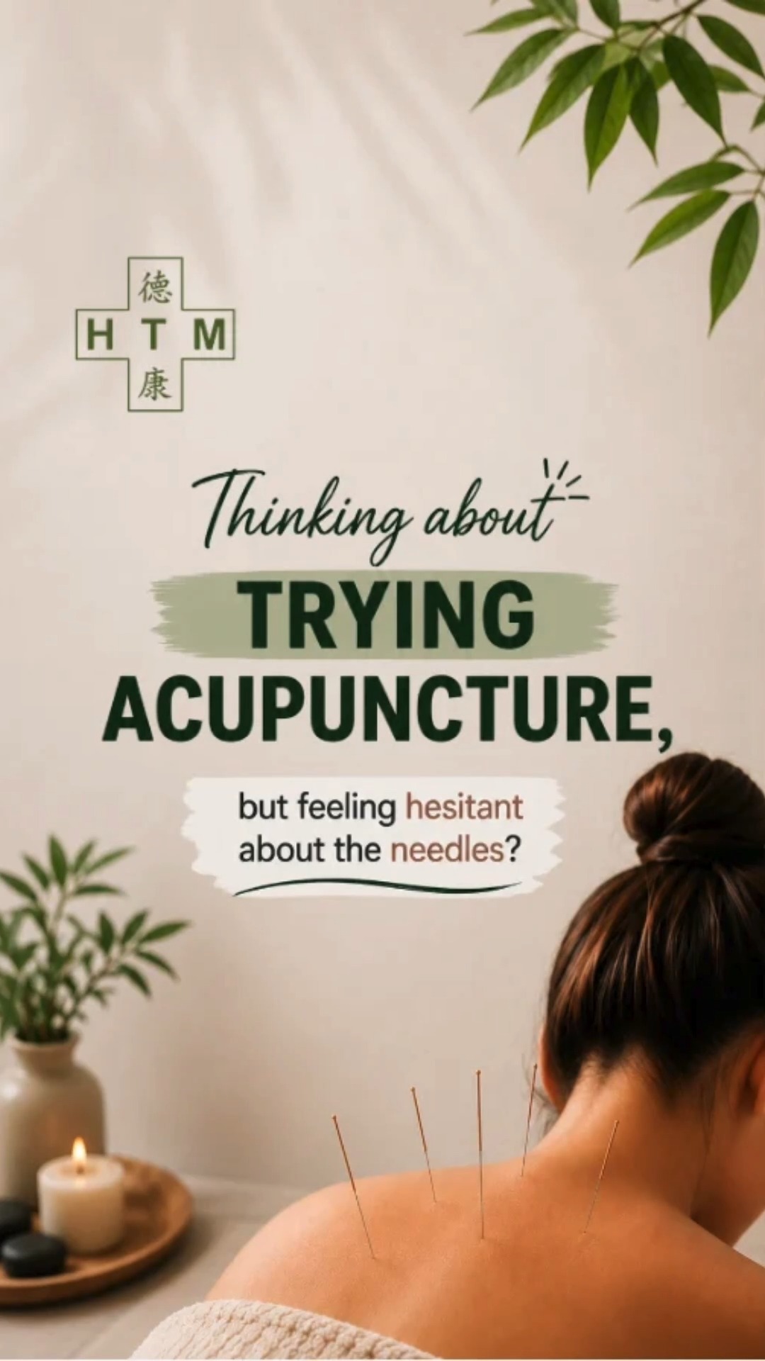 𝗧𝗵𝗶𝗻𝗸𝗶𝗻𝗴 𝗮𝗯𝗼𝘂𝘁 𝘁𝗿𝘆𝗶𝗻𝗴 𝗮𝗰𝘂𝗽𝘂𝗻𝗰𝘁𝘂𝗿𝗲, 𝗯𝘂𝘁 𝗳𝗲𝗲𝗹𝗶𝗻𝗴 𝗵𝗲𝘀𝗶𝘁𝗮𝗻𝘁 𝗮𝗯𝗼𝘂𝘁 𝘁𝗵𝗲 𝗻𝗲𝗲𝗱𝗹𝗲𝘀? 🪡
Here’s what actually happens during an acupuncture treatment at HTM:
1️⃣ Personalized Assessment: Before any treatment, your physician conducts a thorough consultation to review your health history and goals.
2️⃣ Hair-Thin Precision: Acupuncture needles are ultra-fine, single-use, and designed for minimal discomfort. Most patients feel only a light sensation or deep relaxation.
3️⃣ Targeted Balance: Treatment is designed specifically for your body, whether you're addressing muscle tension, stress, or recovery.
Acupuncture is more than just needle placement, it’s a patient-centered approach to restoring your body's natural rhythm.
📩 Have questions about acupuncture? Drop a comment below or tap the link in our bio to book your initial assessment!
📍 HTM
One Commonwealth #08-02, Singapore 149544
📞 Call: +65 6338 6194
💬 WhatsApp: +65 8891 6118 / +65 9455 2214
🌐 www.htmplsg.com
#HTMSingapore #Acupuncture #AcupunctureSingapore #TraditionalChineseMedicine #TCMSingapore #PreventiveHealthcare #PersonalisedCare #IntegrativeHealthcare #HealthEducation #WellnessSingapore