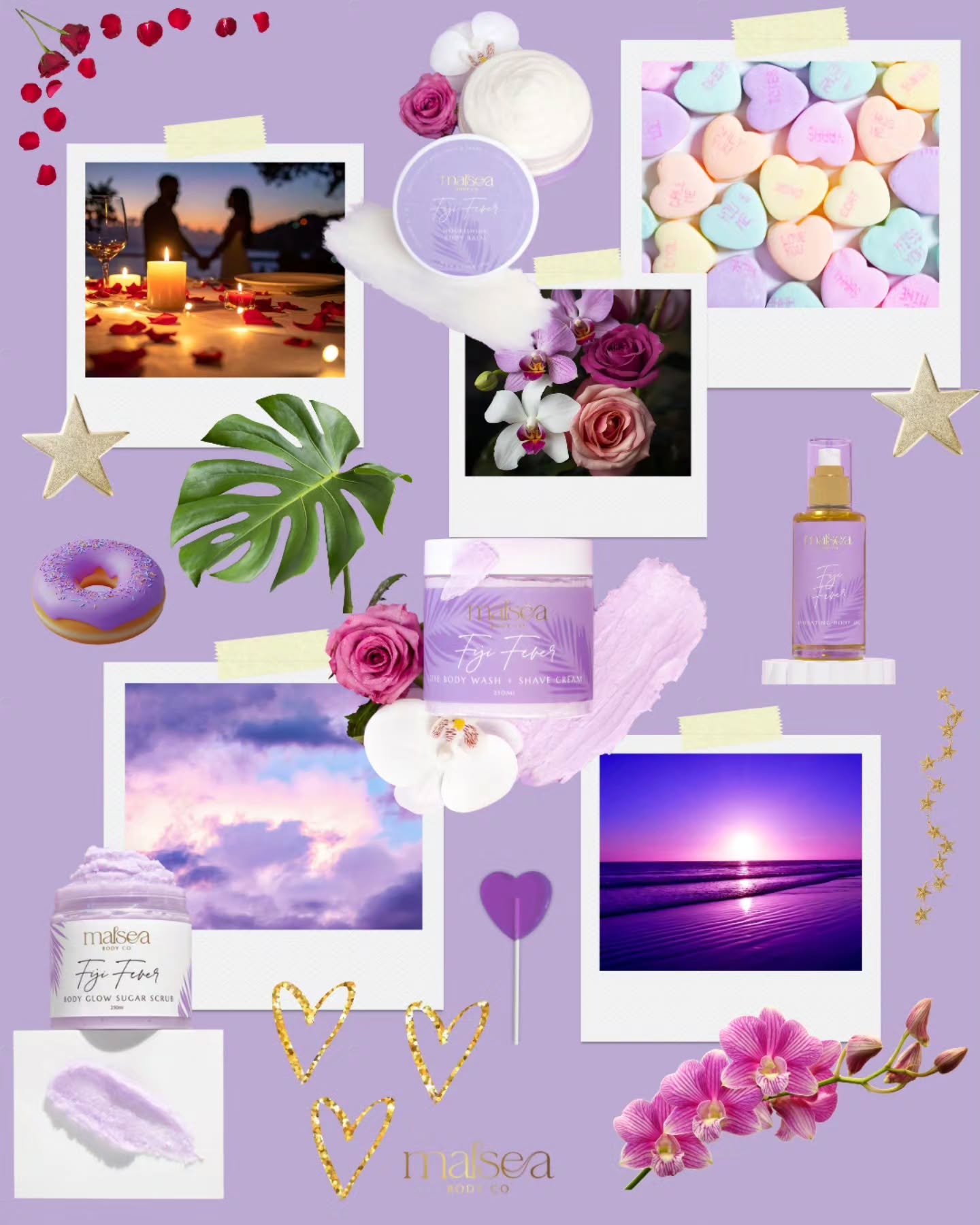 My mood is Fiji Fever 💜 what's yours?
#moodoftheday #humpday #tropicalvibes #bodycareproducts #skinhealth