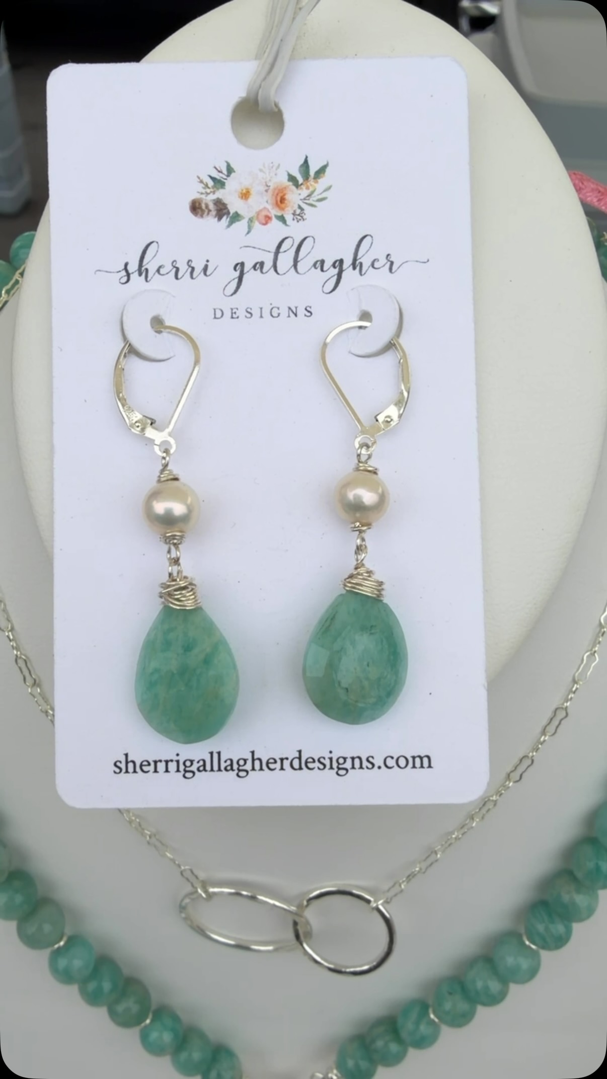 Yum! Amazonite and Baroque Pearl!
Amazonite was first named after the Amazon River back in 1847, though this beautiful stone has actually been used for over 4,000 years, even showing up in a scarab ring found in King Tut’s burial chamber. It’s known as the peacemaker’s stone, tied to peace, truth, harmony, and communication. I love pairing it with turquoise, apatite, and seafoam chalcedony for a gorgeous, calming palette.
Come say hi on Friday at the @st.helenafarmersmarket or the @napafarmersmkt and see this stunning stone in person. I’d love to help you find the perfect piece.
#handmadejewelry #napavalley #winecountry #farmersmarket #happiness