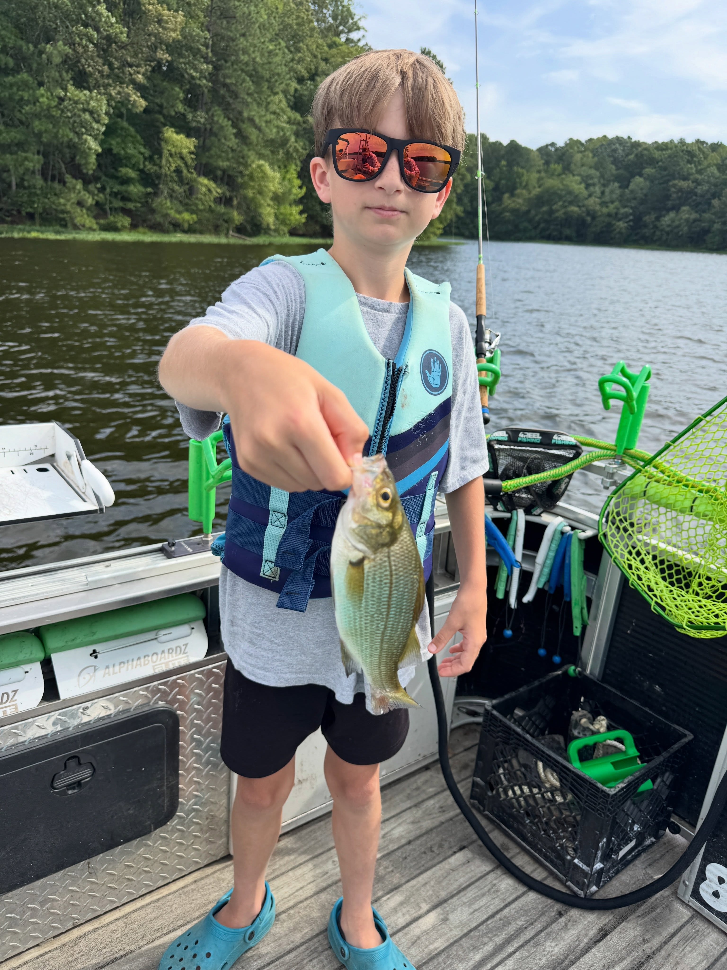 Tight lines and big smiles on the water today! 🎣☀️
Huge thanks to today’s guests Kevin and Colin—an awesome father-son duo—for coming out on Lake Chesdin with us! Even with a tough, challenging bite, we put the work in, relied on our Catch the Fever gear, and powered through to bring 16 fish to the boat across 4 different species. Days like today are what making memories on the water is all about.
Want to see how the action went down and what tactics worked best?
Check out the full trip breakdown on our blog! 👇
📖 Read the full report here: https://www.goobertimeguideservice.com/post/summer-multi-species-success-on-lake-chesdin-father-son-morning-trip-report
Ready to get on the calendar for your own multi-species adventure? Shoot us a message or visit our website to book your trip! 🚤🐟