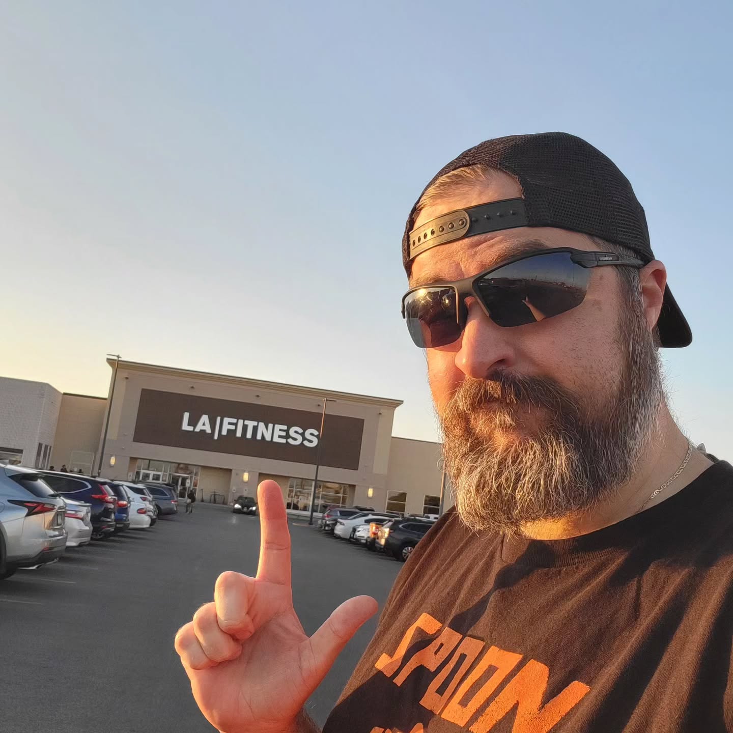 Zumba Guy here trying to get back in shape. Two of my favorite instructors are at this location! #zumba #zumbaguy #bearded #spoon #thepoint