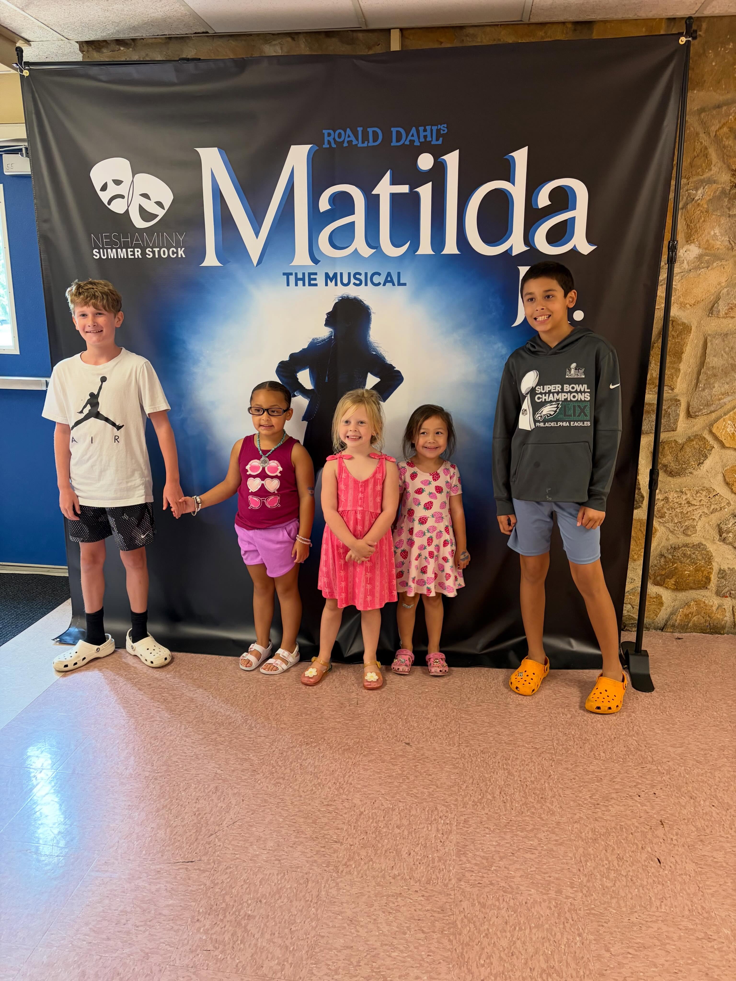 Today we went to see some of our dancers, their siblings and many familiar faces perform in Neshaminy Summer Stocks production of Matilda!
Congratulations on a fabulous performance!
We want to wish the best of luck to the performers in all Summer Stock shows this weekend!