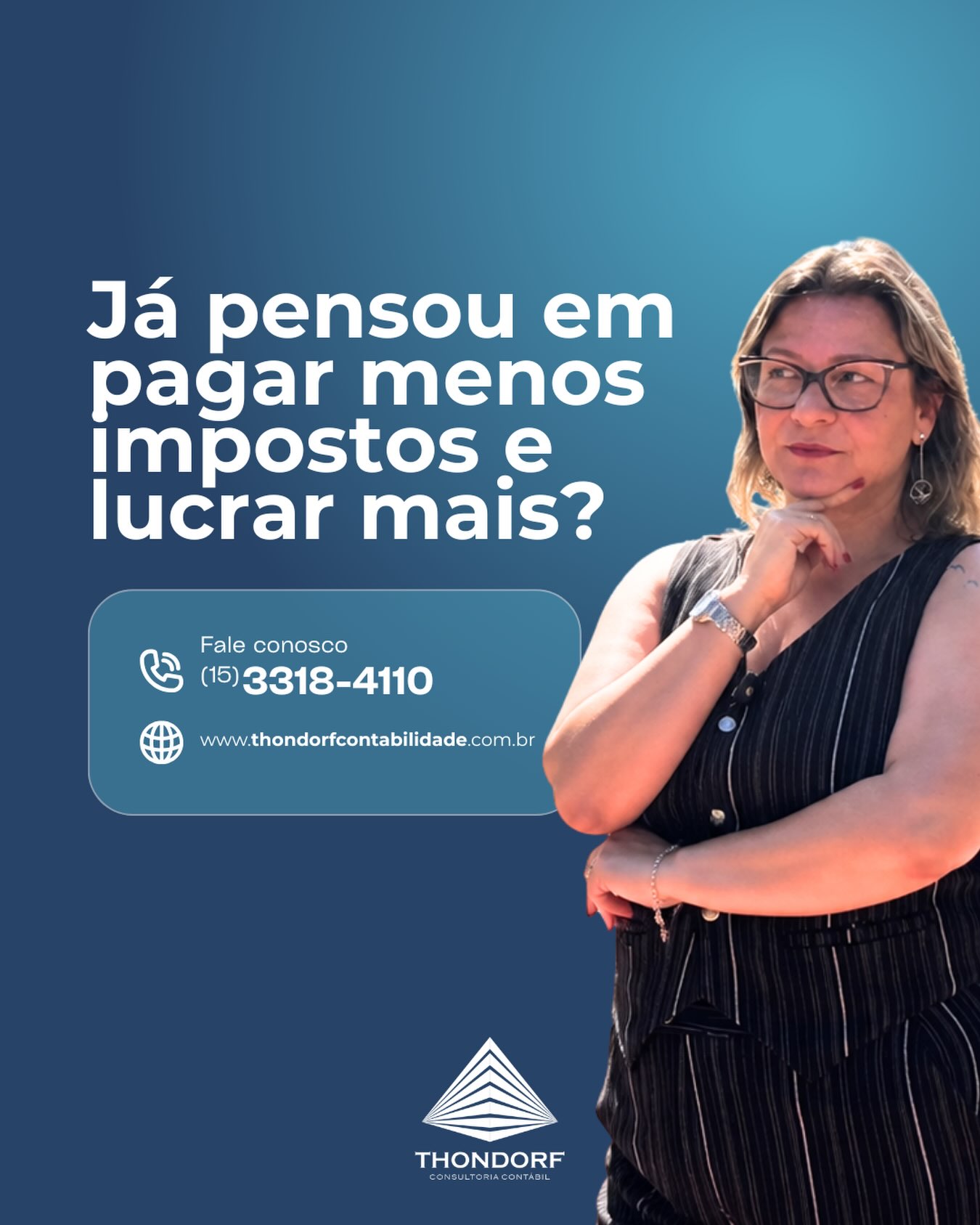 Já pensou em pagar menos impostos e aumentar a lucratividade da sua empresa?
Isso é possível quando sua empresa conta com um planejamento tributário eficiente.
Muitas empresas pagam mais tributos do que deveriam simplesmente por estarem enquadradas no regime
tributário inadequado ou por não aproveitarem benefícios previstos na legislação.
Na Thondorf, analisamos o seu negócio para identificar oportunidades de economia, sempre com segurança,
conformidade e estratégia.
📈 Menos desperdício de recursos. Mais eficiência para o seu crescimento.
Fale com nossos especialistas e descubra se sua empresa está no regime tributário mais vantajoso.
#Thondorf #PlanejamentoTributário #GestãoEmpresaria