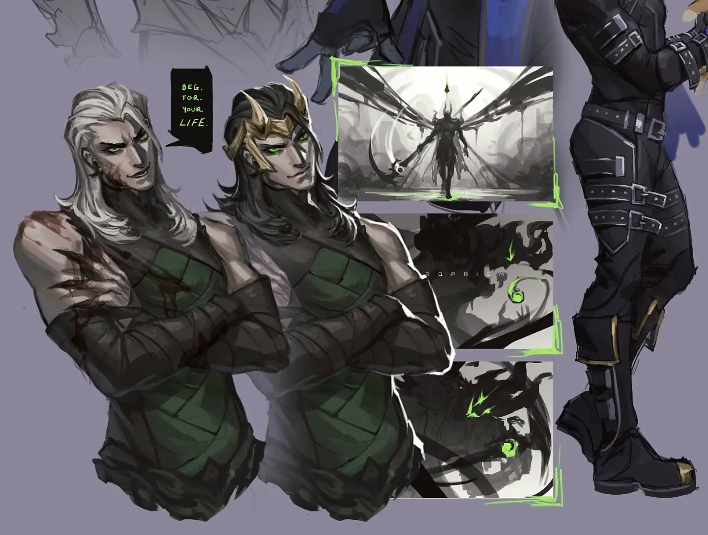 Drawing my marvel rivals mains to attone for my sins (deranking to plat) 》 pt 1/2 (full page so far on my discord)
Some God Butcher fanart ♡
Hardstuck this season but at least my Loki is still a 60% win rate U_U
Taking a break from trying to climb and putting frustrations into drawing our king instead ♡ (dont mind my 2nd main there)
Loki pulls off white hair. But black will always be his best color.
Whoever is first to guess my 2nd main by the skin on the page gets to request anything of either character 💋✨️
☆ • ☆ • ☆
-- Loki merch all restocked for you heathens --
DM me to join my discord server ♡ I want some fandom friends tyty
#marvelrivalsfanart #marvelfanart #marvelvillains #lokifanart