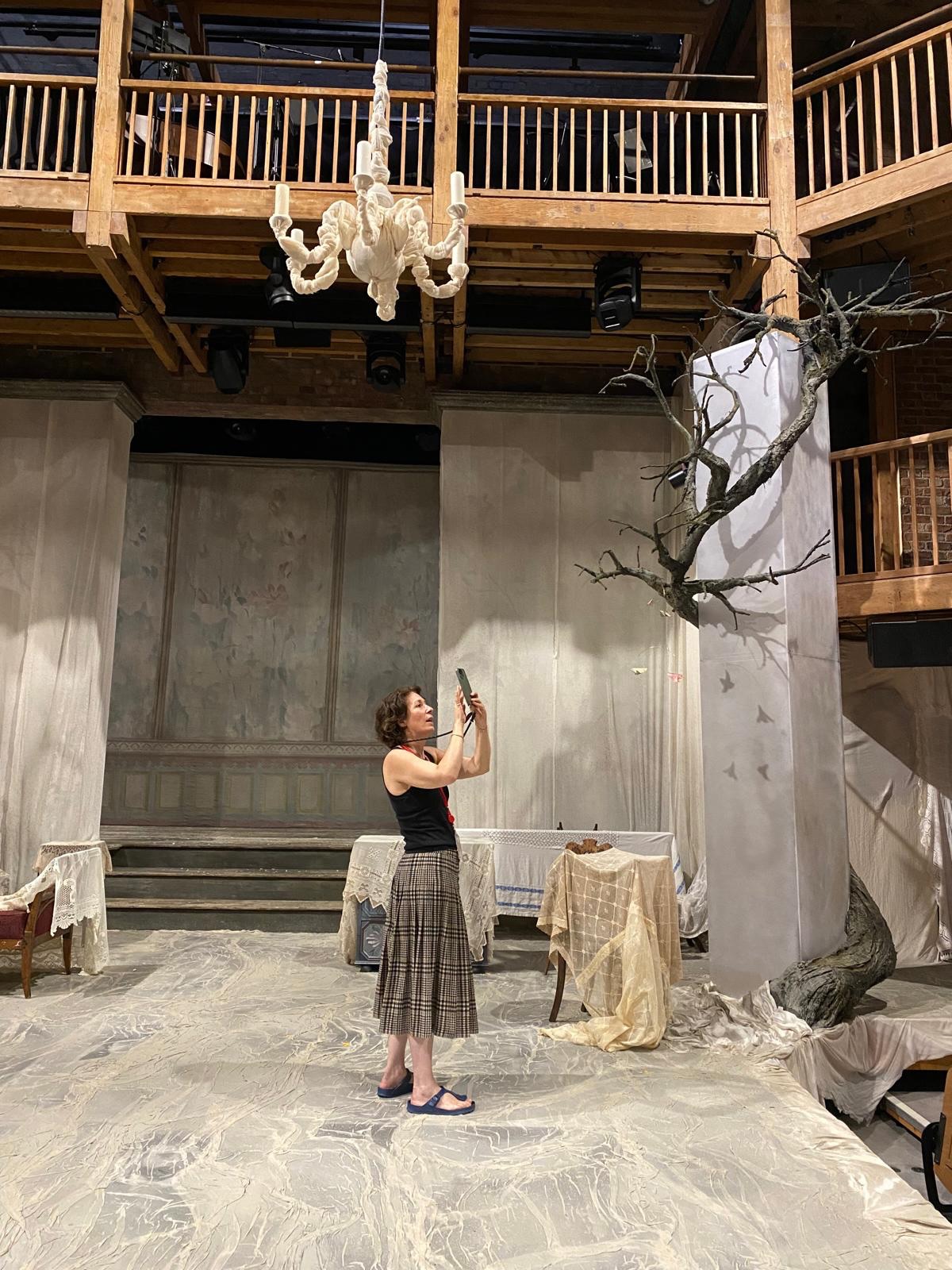 Another journey is finding its culmination tonight - Opening Night for THE CHERRY ORCHARD at the RSC featuring the mighty Kenneth Branagh ( @kenneth_branagh_official ) , Helen Hunt ( @helenhunt ) and Bill Pullman ( @bill_pullman ) . Creating this with dream collaborators director Tamara Harvey ( @tamaracharvey ) and writer Laura Wade ❤️. Also blessed again with Aideen Malones ( @aideen_malone ) stunning lighting and the privilege to meet and work with composer Laura Rossi (@laurarossimusic ) - her beautiful music speaking the language of my design.
The process of this production has been an example of how we should make work - the creative team, the company and the construction teams have been the most beautiful company - warm, respectful, generous, dedicated and mutually supportive. Every day working on this show has been a joy. Expressing a huge THANK YOU to all involved.
Special thanks to my team:
Kezi Ferguson - Design Associate - @keziferguson
Ilona Karas - Costume Supervisor - @ilonakaras
Tabby Piggott - Production Manager
Lisa Buckley - Props Supervisor - @lisaprops
Lighting Design - Aideen Malone - @aideen_malone
Composer - Laura Rossi - @laurarossimusic
Sound Design - Claire Windsor - @claire.windsor
Movement - Annie-Lynette Deakin-Foster - @annielunnette
@thersc