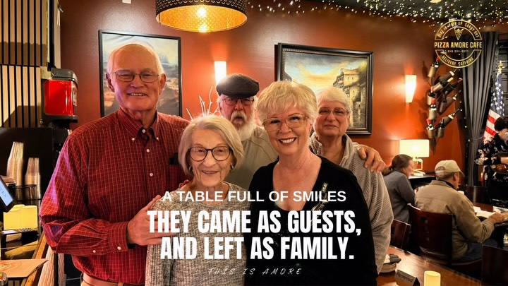 They arrive as guests and leave as family.
This is Amore.
Come, grace our table🥂where fine Italian fare, warm hospitality, and cherished company turn an evening into a beautiful memory.
Pizza Amore Cafe
San Juan Capistrano
Dine-In • Catering • Private Celebrations
#sanjuancapistrano #italiancuisine #pizza #chefnimsay #pasta