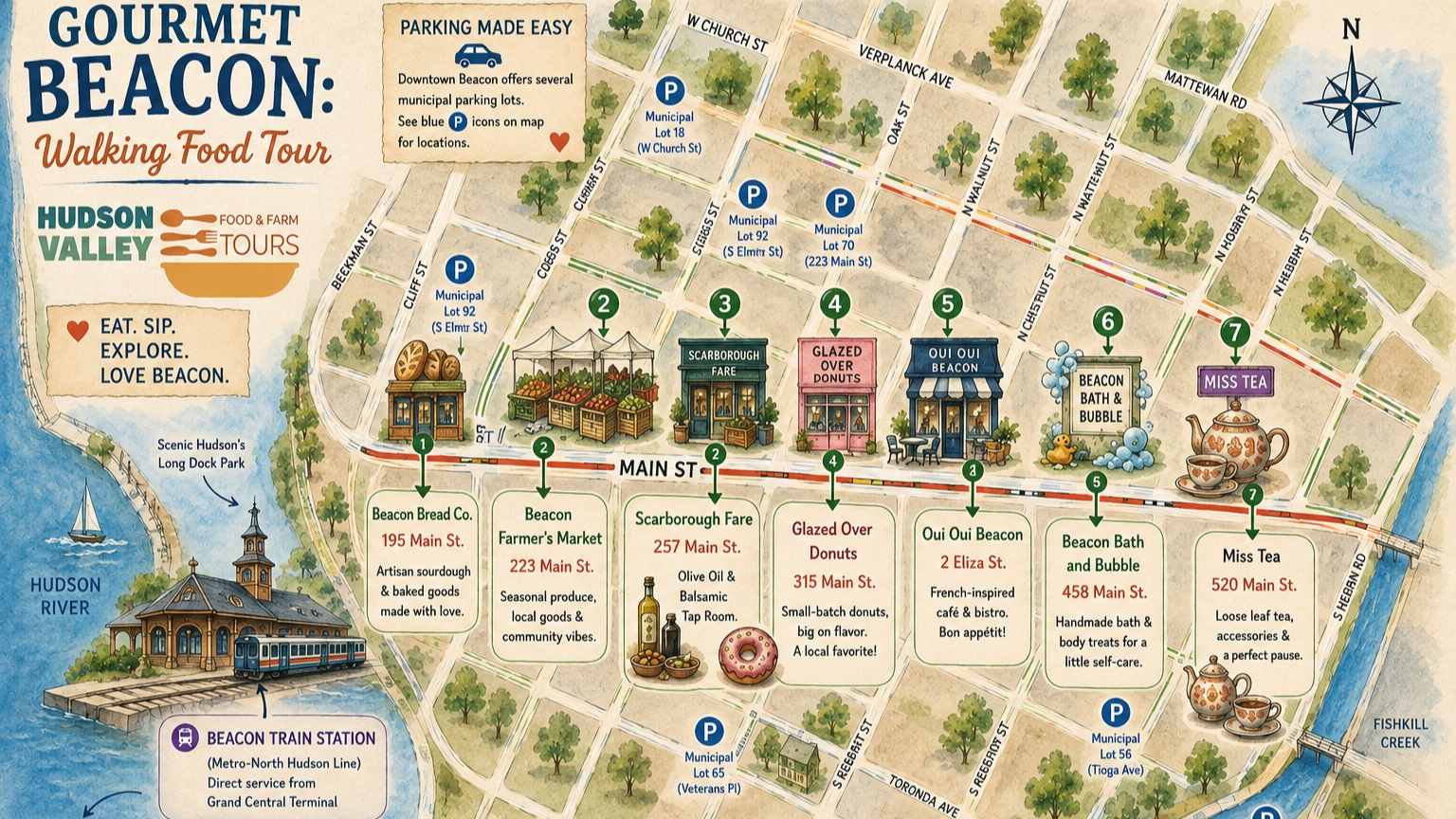 I know A.I. is contentious these days-- particularly as it relates to taking jobs away from humans-- BUT I thought I'd give it a whirl in creating a cool map/image for the GOURMET BEACON walking tour.
TBH I think this map is pretty cool— and it took all of a few minutes to make— AND most importantly it didn’t take anyone’s job as I am a business of ONE.
SO what do we think? Like? No like? Do we feel differently if its NOT taking someone’s job but instead just giving a solo business owner a leg-up on staying competitive in terms of marketing etc?
#Beacon #FoodTour #HudsonValley #Foodie #DayTrip #NYC