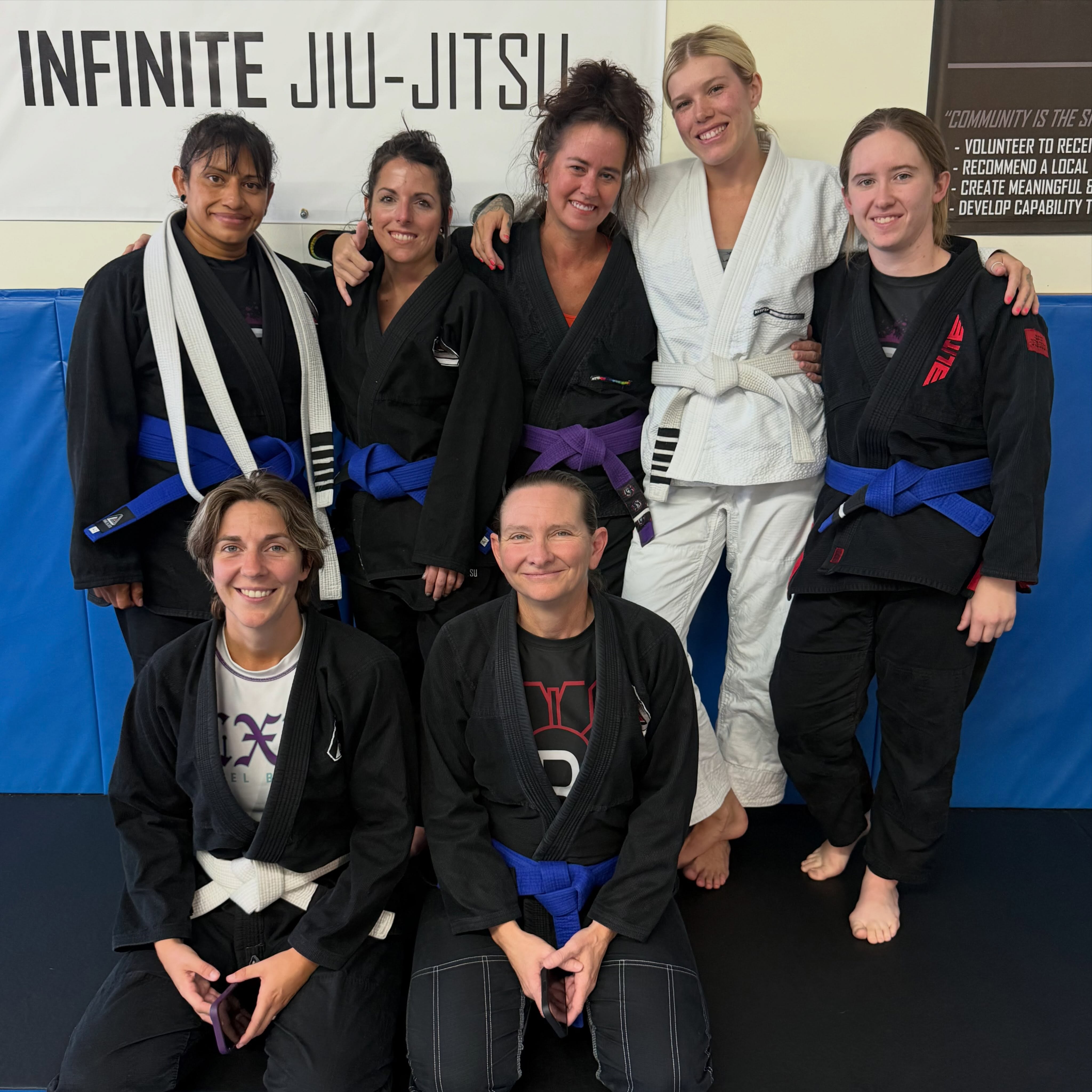 The female fight club (aka Honeybadgers are the absolute best! Today we were able to recognize two more promotion recipients! Shout out Gina and Julia! Thanks for letting Jeff crash the party ๐
This group continues to do amazing things and remains one of the top all-female programs in AZ!
Keep up the great work!