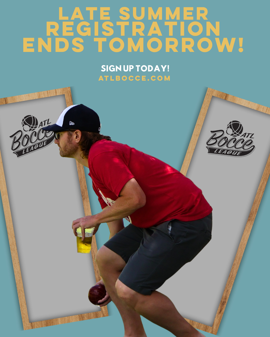 Tomorrow is the LAST DAY to sign up for Late Summer bocce ball!