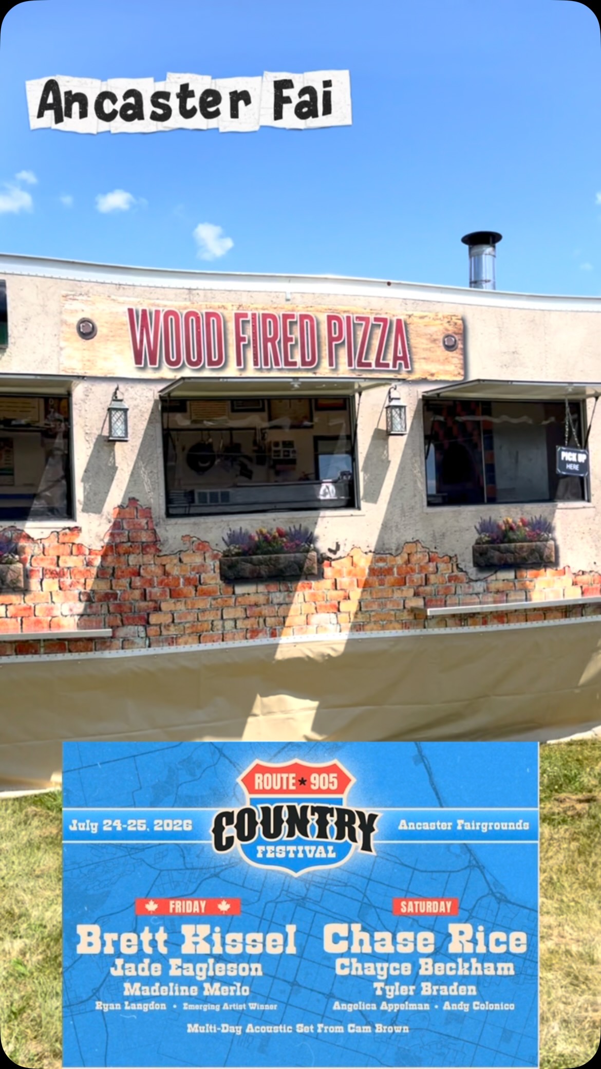 We are @route905countryfestival at the Ancaster Fairgrounds Friday and Saturday. See y’all here!