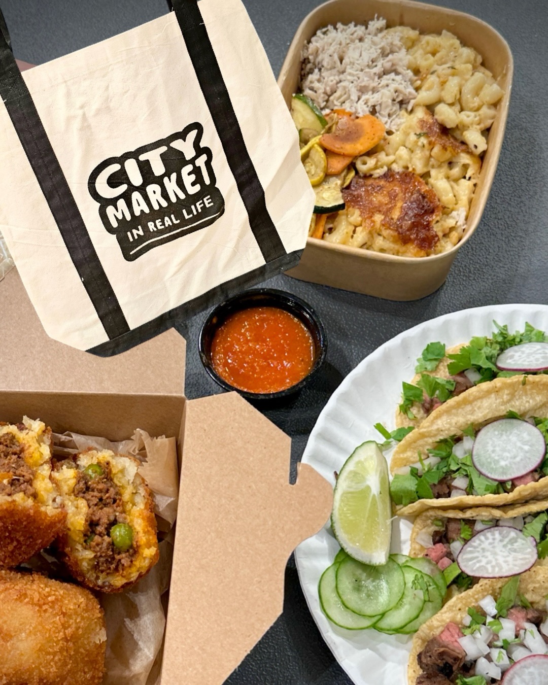 Dinner tastes better when it comes with a story.
You could grab takeout on the way home…
Or you could spend your Thursday somewhere that feeds more than your appetite.
Meet the artist who made your new favorite wallet.
Chat with the chef while they prepare dinner.
Bring your pup.
Find a table.
Stay longer than you planned.
Support a small business.
Listen to live music.
Leave feeling a little more connected to your city than when you arrived.
That’s what we mean when we say Dinner with Meaning.
Every Thursday, we’re bringing together Chicago’s local food vendors, artists, vintage curators, makers, musicians, and neighbors for an evening designed around connection—not just consumption.
If you’re going to spend money on dinner this week, why not spend it somewhere that gives back to your community?
🛍️ The first 50 guests receive a FREE City Market IRL tote bag.
Available beginning at 4 PM at the Info Booth while supplies last.
📍 Water Tower Place • Level 4
🗓 Thursdays
⏰ 4–8 PM
🆓 Free admission
🚗 Free 2-hour validated parking
🐶 Pet friendly
👨👩👧👦 All ages
👇 Question for you:
What makes a meal memorable?
The food?
The people?
The conversation?
Or something else entirely?
Community doesn’t happen by accident. It happens when we make space for it. Can’t wait to see you IRL.
#supportlocal #chicago #chicagosmallbusiness #dinnerwithmeaning #chicagoevents