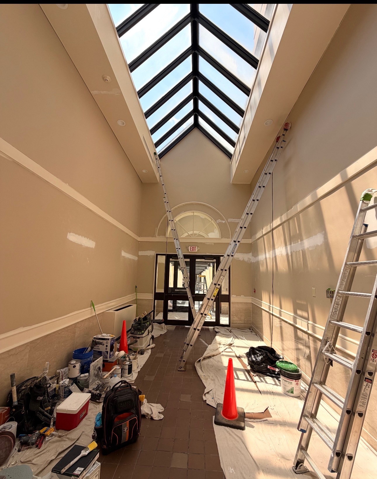 Before & After photos of the Washington Trust Bank in downtown Westerly.
