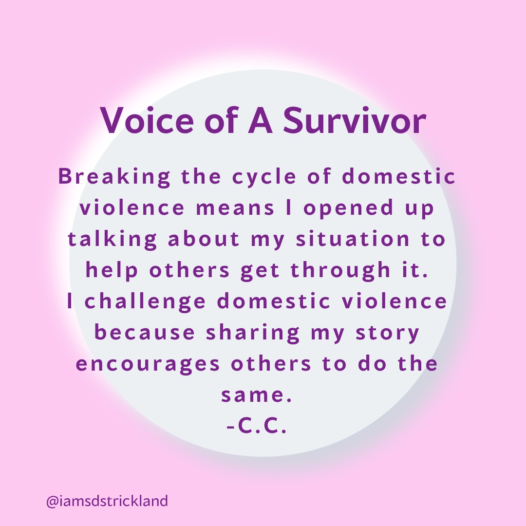 #Every1KnowsSome1 #owningyourstory #youhaveavoice #breakthecycle #stopdomesticviolence