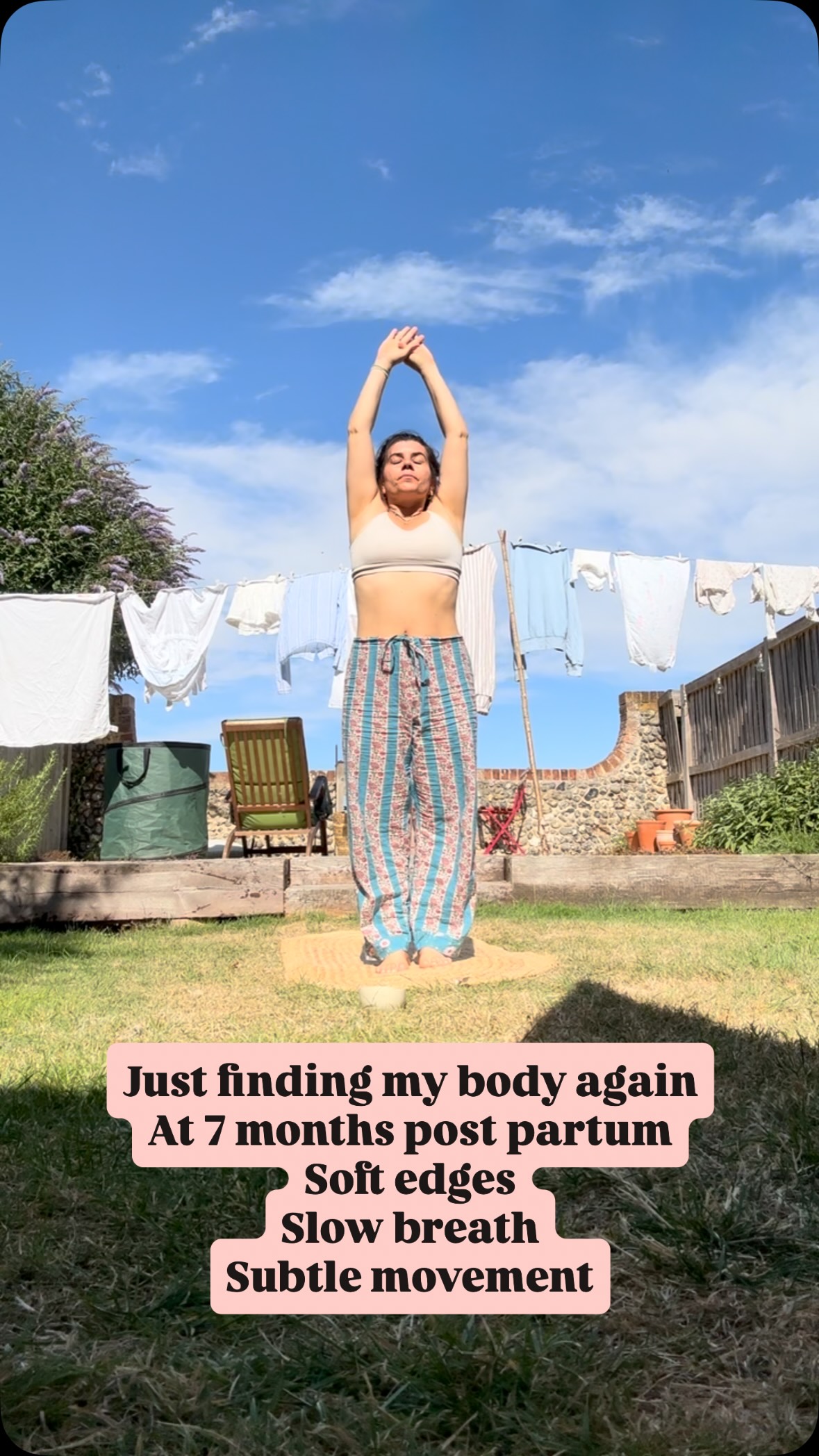 ๐ง๐ปโโ๏ธ 7 months post partum & Iโm starting to find my body again; sheโs certainly different! But today I realised my carpal tunnel has finally gone, I can do a 3 legged dog ๐ again, my C - section isnโt pulling and I can hold my weight again.
I wasnโt prepared for how slow this journey of recovery is & Iโm not very patient with myself. I thought Iโd be doing a lot more by now than I am. Slowly but surely this version of me will grow and come back, but perhaps a slightly different version ๐๐ฆ
Just a reminder that mindful movement really is the tonic we all need. And the beauty of breath and movement is it can be done anywhere and anytime. In a chair, on the floor etc
Go try it โจ