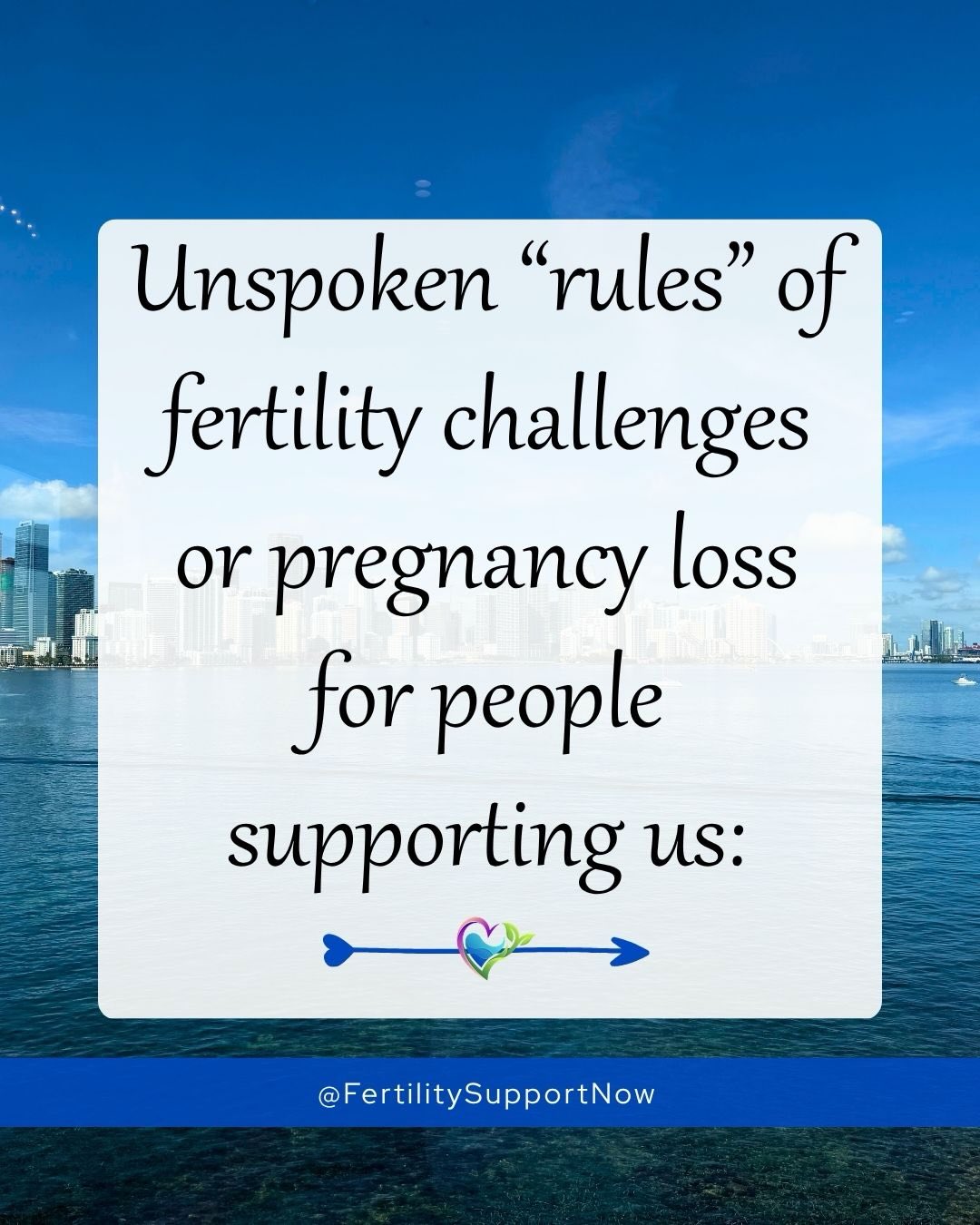 No one taught anyone how to be there for people going through pregnancy losses or fertility journeys, and we know how hard and confusing it can be. So again, these are obviously not actual rules, but hopefully they can support you as you support us!
Reach out if you want to learn how to better support people going through these things. People may need different things like wanting to talk about it or not wanting to talk about it, but trust me when I tell you I am not the only one who agrees with these things.
💙
🏝️ Schedule a free 30 Minute Discovery Call. Link in bio!
Also avoid saying anything with “At least”!
#fertilitysupport #fertilityawareness #fertilitycommunity #fertilitycoach fertilitysupportnow