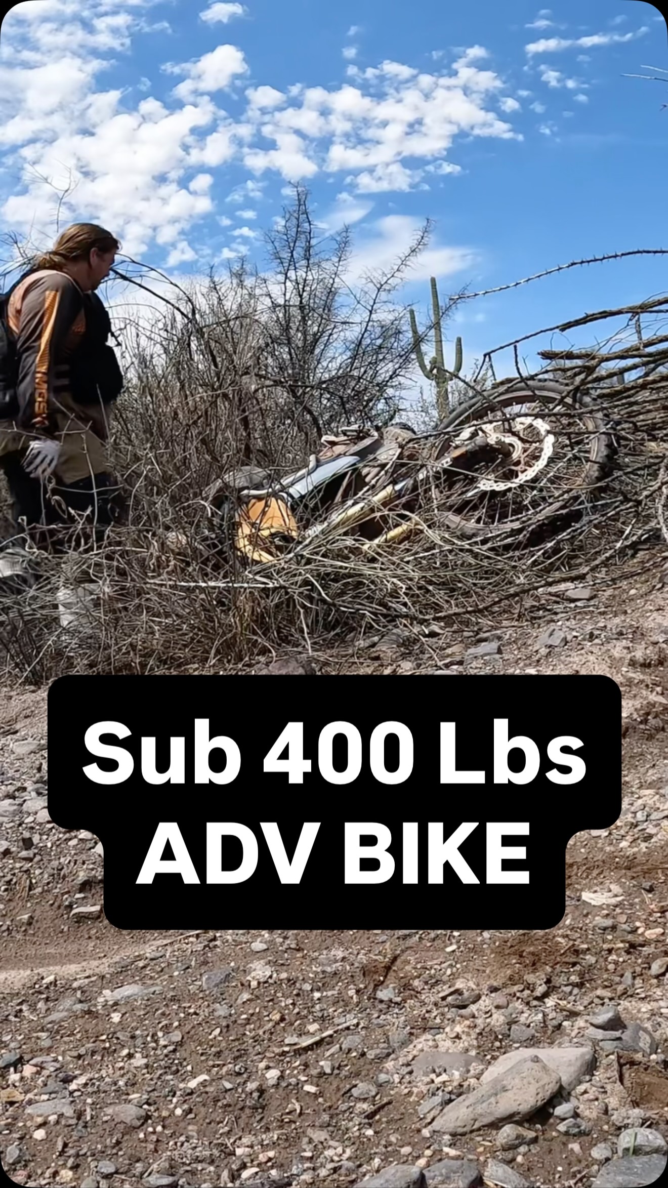 This is why ADV's NEED to be under 400 lbs. Motorcycles are meant to be ridden solo,
that means you need to be able to recover it yourself solely.
This Kove Rally 800 is around 395 pounds with my aftermarket lightweight muffler