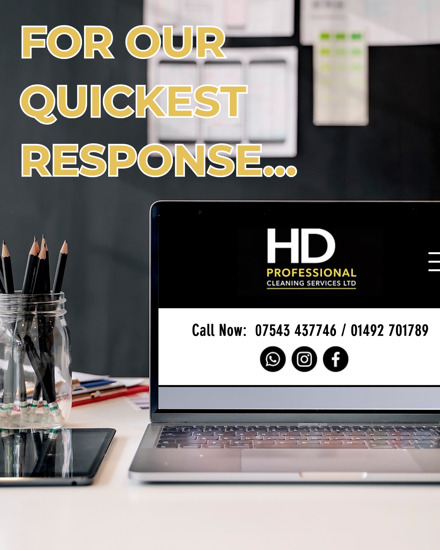 📢 Need to get in touch with HD Professional Cleaning?
For the quickest response from our team, please contact us directly via:
📧 Email
📞 Telephone
🌐 Our website enquiry form
While we love connecting with you on Instagram, our DMs and message requests can sometimes go unnoticed, especially during busy periods.
If your enquiry is urgent, you’d like to request a quote, or you need to discuss one of our cleaning services, please contact us through one of the methods above so our team can get back to you as quickly as possible. 🧼✨
Thank you for keeping us so busy! 💛🖤
#HDProfessionalCleaning #ProfessionalCleaning #CommercialCleaning #CleaningServices #NorthWalesBusiness