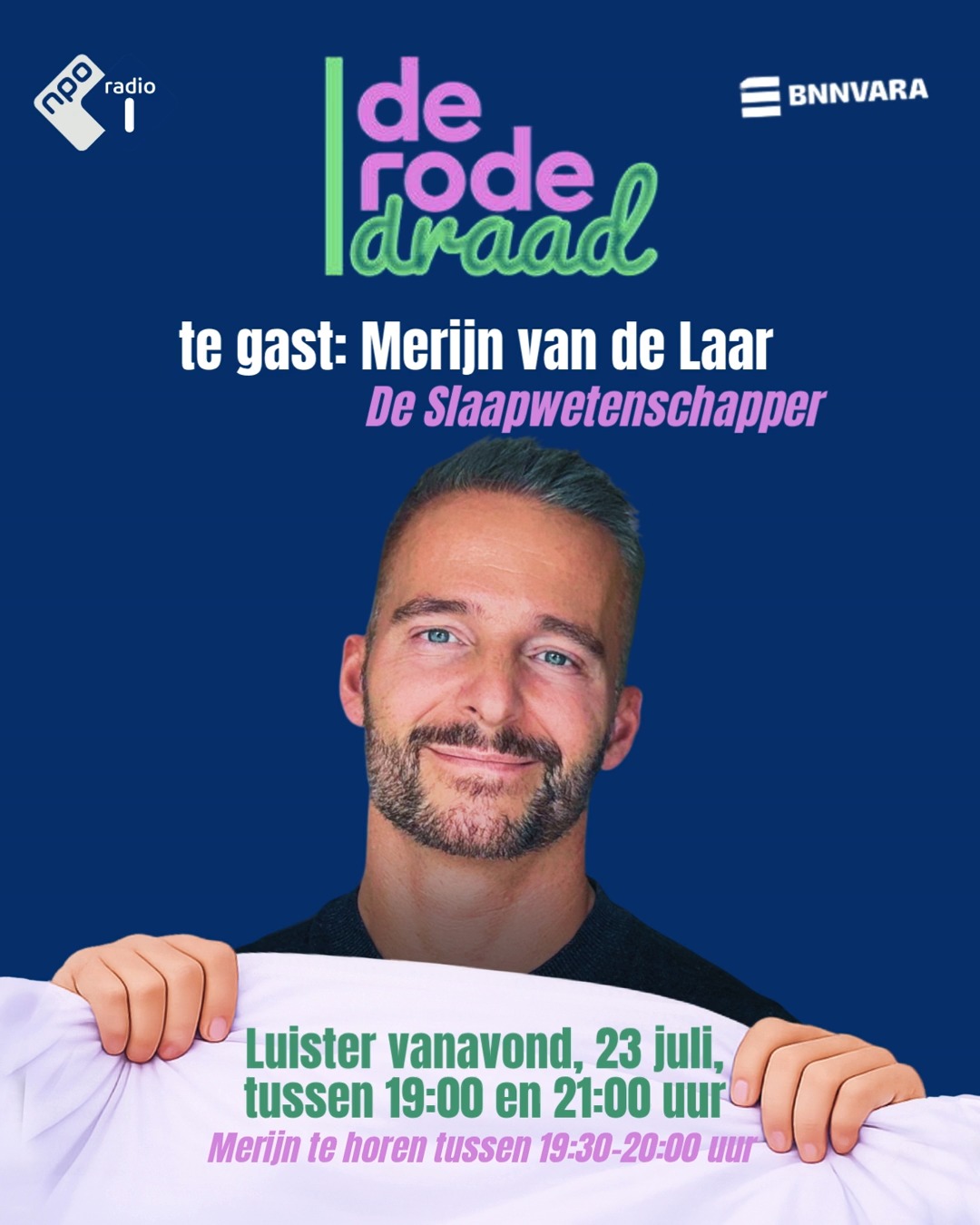 Vanavond te gast bij De Rode Draad (voorheen) @denieuwsbv : ๐ ๐ฒ๐ฟ๐ถ๐ท๐ป ๐๐ฎ๐ป ๐ฑ๐ฒ ๐๐ฎ๐ฎ๐ฟ @deslaapwetenschapper
๐ฆ๐๐๐๐ฃ; een thema dat ons allemaal raakt en fascineert. Hoe werkt slaap? En waarom is het zoโn essentieel, mysterieus en soms ook komisch onderdeel van ons leven?
Luister vanavond op @nporadio1 @bnnvara !
๐ฟ๐ ๐๐ก๐๐๐ฅ๐ฌ๐๐ฉ๐๐ฃ๐จ๐๐๐๐ฅ๐ฅ๐๐ง; vanaf april 2027 ook in het theater!
09 APR @vugriffioen
13 APR @musisenstadstheater
18 MEI @parktheater
25 MEI @schouwburgconcertzaaltilburg