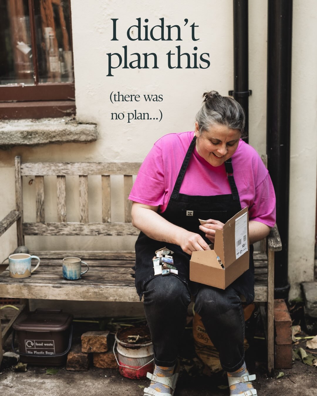 This wasn’t the plan (there wasn’t a plan, other than to take voluntary redundancy and to get out!)… My plan has emerged - one pot, one market, one shop at a time. Here’s to taking all the next steps needed to move forward with courage and integrity. #jenmakespots #midlifejourney #potter #planning #careerchange