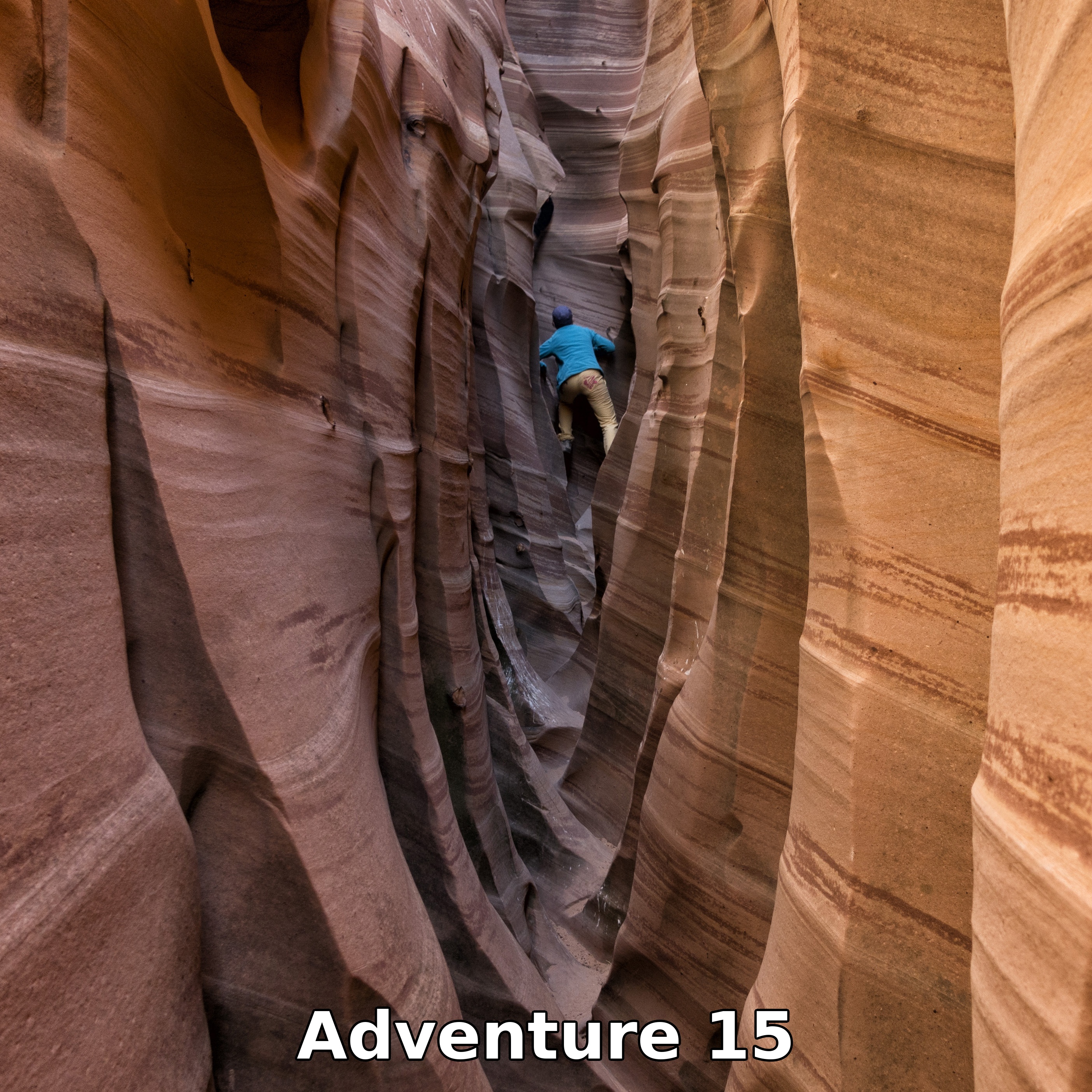 This is wildy stripy and surely the stripiest of the striped canyons.
It's also Adventure 15 in my book.
Comment if you've been there, but please don't name it.
#slotcanyon #stripedslots #utahslots #exploreutah #fiftyclassicadventures