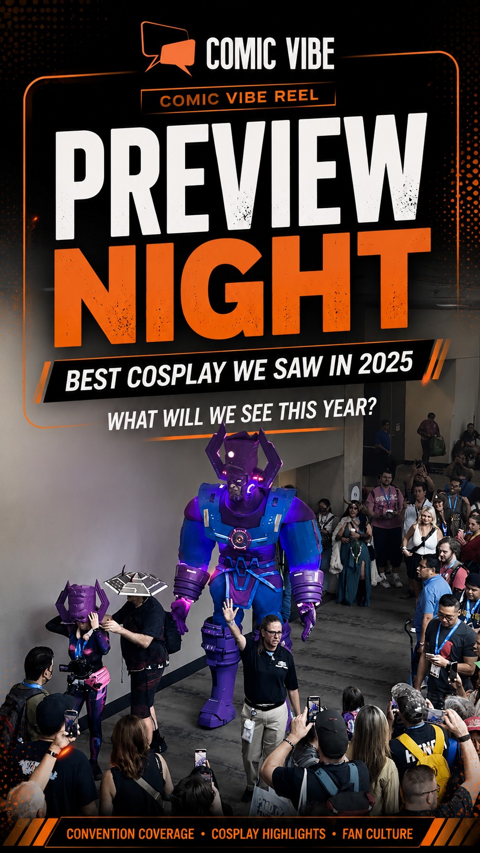 Preview Night is here. ✨
Comic Vibe is looking back at some of the best cosplay we saw in 2025 before SDCC 2026 begins.
Follow @ComicVibe for cosplay highlights, Comic-Con coverage, gaming, movies, TV, anime, and pop culture all week.
What will we see this year? 👀
#AuraMediaProductions #ComicVibe #SDCC2026 #ComicCon #Cosplay #PreviewNight #ConventionCoverage #FanCulture #PopCulture