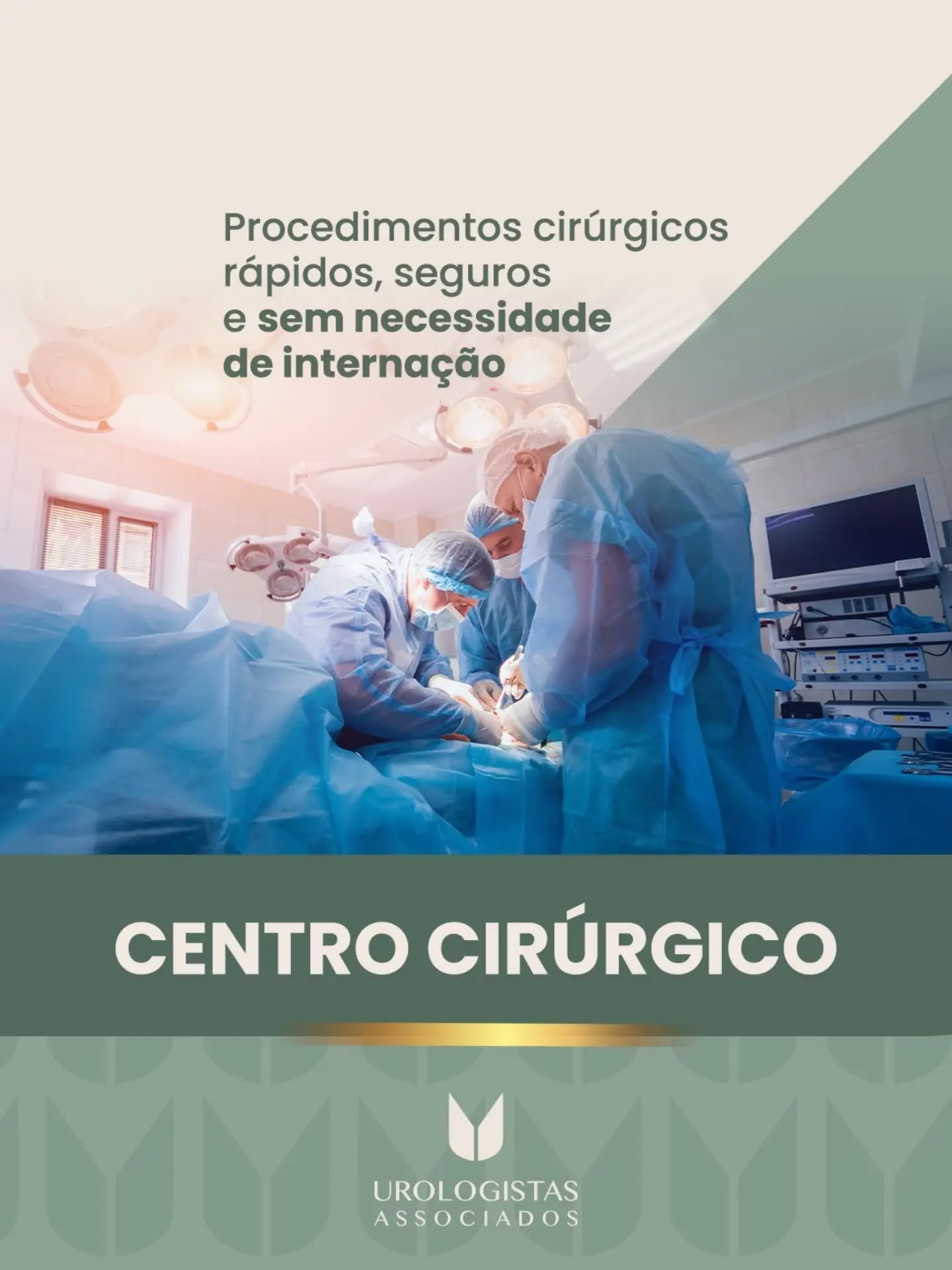 Quando o assunto é um procedimento cirúrgico, duas coisas são inegociáveis: máxima segurança técnica e o mínimo de burocracia.🏥
Pensando nisso, a Urologistas Associados conta com um Centro Cirúrgico próprio e moderno, localizado no 8º andar do Centro Clínico do Hospital UMC — no mesmo prédio da nossa clínica.
O que isso significa para o paciente? 👇
✔️ Mais agilidade nos trâmites.
✔️ Ambiente exclusivo, moderno, altamente equipado e privado.
✔️ Cirurgias ambulatoriais com liberação no mesmo dia, sem necessidade de internação hospitalar prolongada.
Toda a sua jornada de cuidado, do diagnóstico ao pós-operatório, concentrada em um único lugar de excelência em Uberlândia.💚💙
📲 Saiba mais sobre nossos procedimentos pelo WhatsApp:
(34) 3219-7777
#CentroCirúrgico #UrologiaUberlândia #HospitalUMC #CirurgiaAmbulatorial #MedicinaDeExcelência