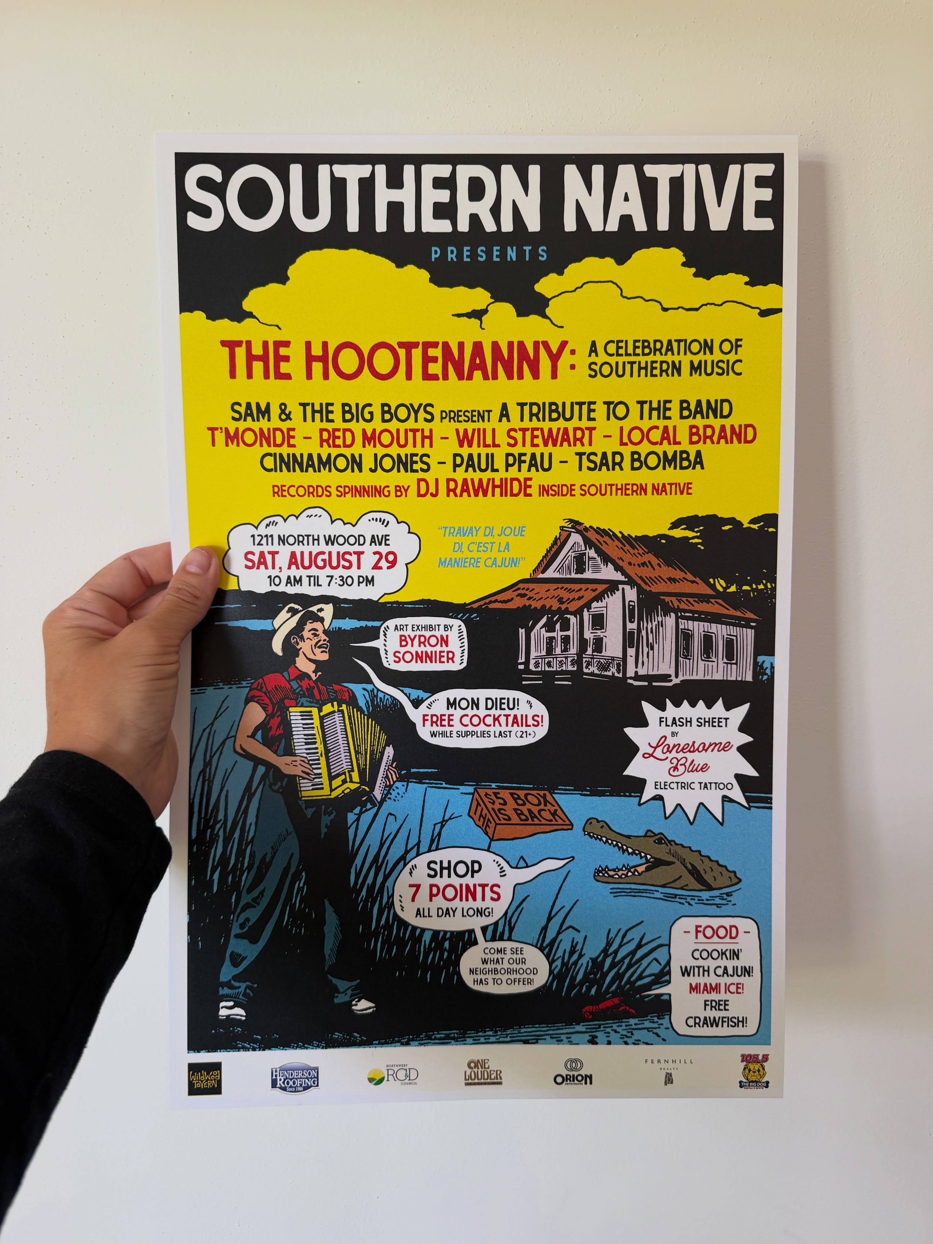 We are SO excited to be a sponsor for The 2026 Hootenanny! Make plans to attend this free event hosted by @southern.native on August 29th. 🐊🎵🌞