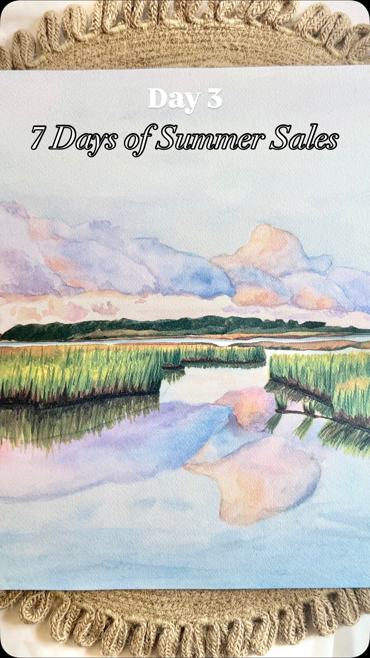 ✨🌾 Day 3 of our 7 Days of Summer Sale is here! 🌾✨
If you’re dreaming of slow mornings, salty air, and peaceful marsh views, today’s featured print is for you. 🩵
✨ Today’s Deal: Our 14x11” Marsh watercolor print is 40% OFF for 24 hours only, beginning at 10 AM EST!
Inspired by the quiet beauty of the coast, this print brings soft, calming colors to your home and is perfect for creating a relaxed, coastal-inspired space.
⏰ This special price is only available until 10 AM EST tomorrow, when we’ll reveal Day 4’s featured print!
🛒 No code required, shop through the link in our bio or visit our Etsy shop.
Don’t miss today’s limited-time offer—this beautiful coastal favorite won’t stay on sale for long! 🌾✨
Check back in tomorrow for Day 5 of our 7 Days of Summer Sales!
•
•
•
@bristlesanddesign
#watercolor #coastal #coastaldecor #marsh #shopsmall