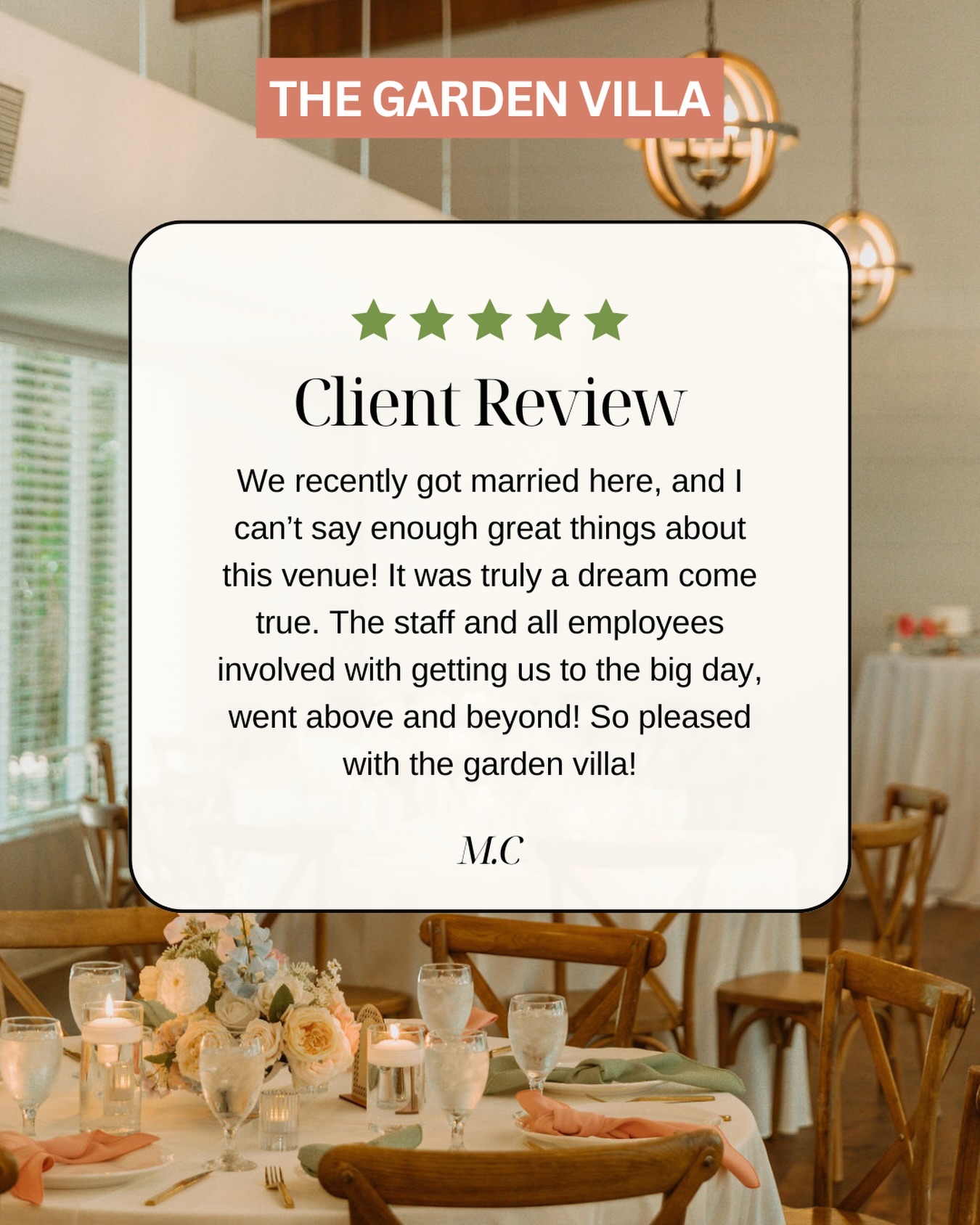 There’s No Better Compliment Than Hearing How Much Our Couples and Clients Loved Celebrating with Us At “The Garden Villa” In Winter Park, FL!
We Thrive for Customer Excellence! At “The Garden Villa” we create unforgettable moments in a beautiful setting with exceptional service…🌿🤩
Why Do Our Couples Love “The Garden Villa”? 😍
✨ A Stunning Garden Venue Nestled in the Heart of Winter Park…
✨ Lush Greenery, Mature Oak Trees, and Picturesque Ceremony Spaces.
✨ Beautiful Indoor and Outdoor Event Areas Perfect for Any Celebration!
✨ Flexible Spaces for Weddings, Bridal Showers, Baby Showers, Corporate Events, Birthday Parties, Anniversaries, and More...
Don’t forget our Summer Special! Book ANY Event Taking Place During July, August, Or September 2026 and GET 50% OFF Your 8-Hour Venue Rental! 🌸
Call Us Today to Schedule a Private Tour!
(407) 745-5718 or Email Us at Events@TheGardenVilla.com
Visit Our Website to Get More Info, Link In Bio!
📍 Winter Park, FL
#TheGardenVilla #WinterParkVenue #OrlandoWedding #WinterPark #OrlandoEventVenue