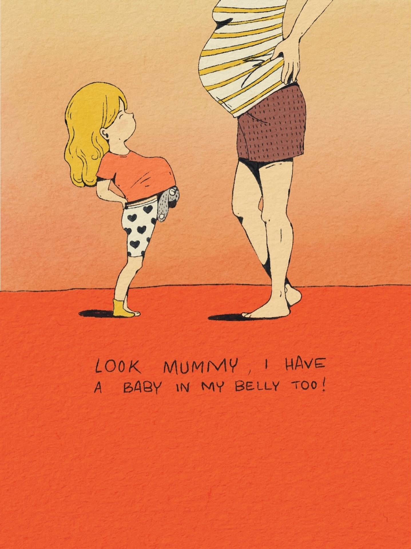 Thought I’d start illustrating the cute things my 4 year old says as they happen daily. 🥰
#pregnancydrawing #mumlife #illustratingmotherhood #motherhooddrawing