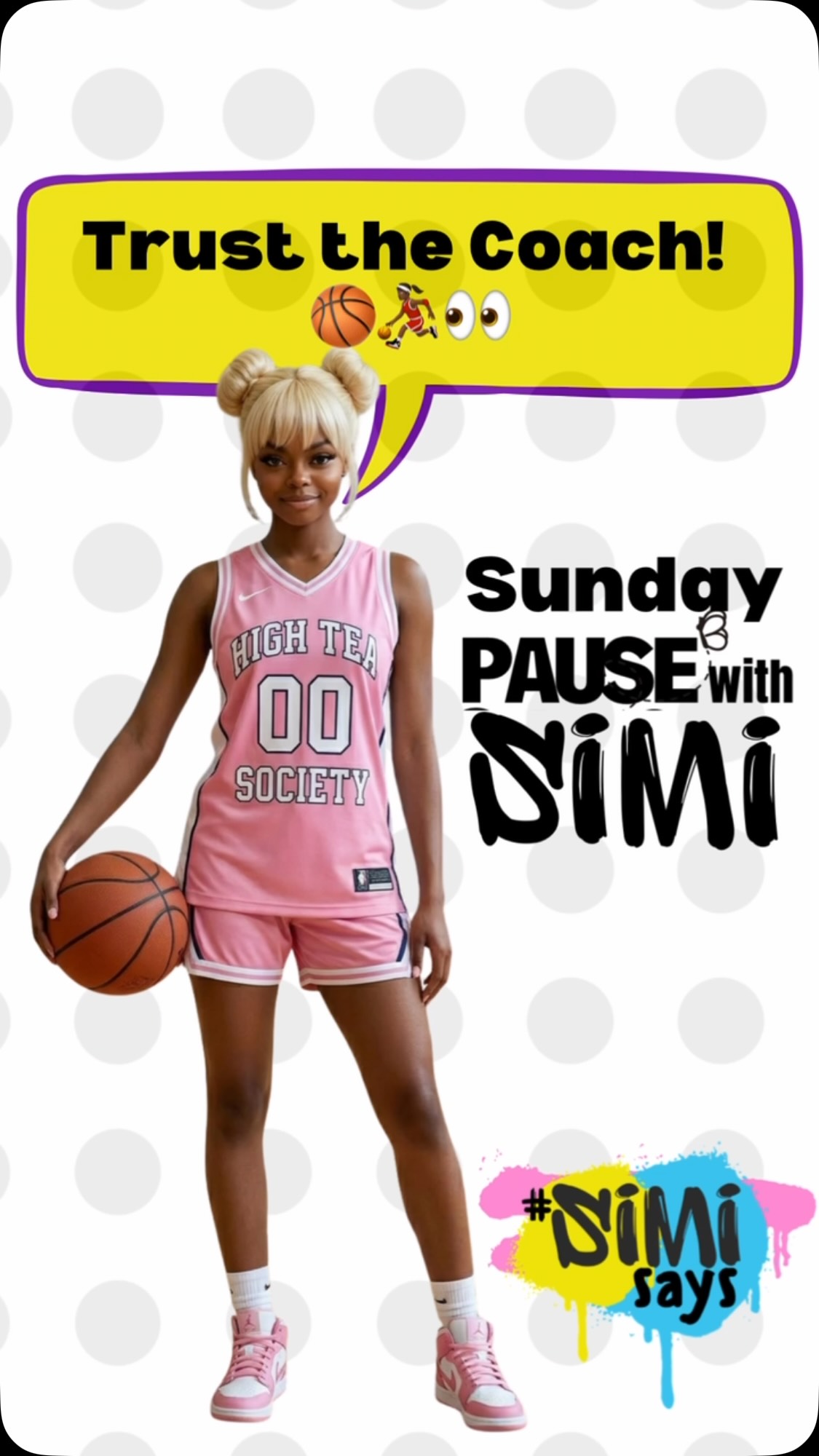 Yoo Hoo Sugar 💜 Ready for your Sunday PAUSE?
Every great athlete needs a coach.
Not just to hype them up, but to correct them, train them, and call the plays they can’t see.
God sees the whole field.
So when He says move, move.
When He says wait, wait.
And when He says, “That team is not for you,” believe Him. 👀
Don’t let the enemy draft you just because his team looks popular.
Stay on God’s team.
Trust the play.
Stick to the fundamentals.
That’s how you win. 🏆
It’s a promise, darling. 💜
“Listen to advice and accept discipline, and at the end you will be counted among the wise.”
—Proverbs 19:20
Sip. Like. Follow. 💜
#SundayPause #TeamGod #TrustTheCoach #FaithTalk #SimiSays
