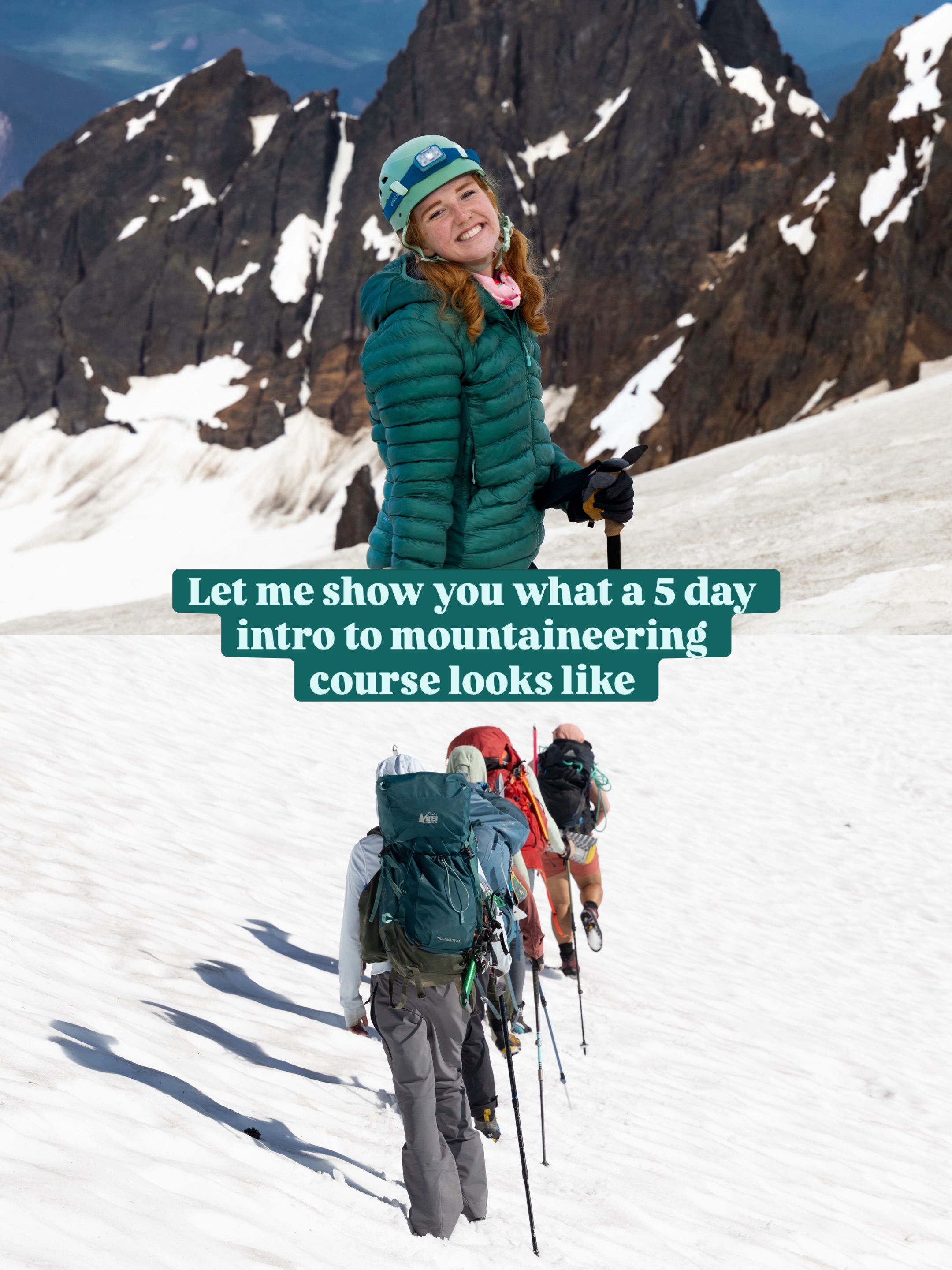 5 days, lots of mosquitos, very hot, insane views, good company, supportive group, many memories, too many wag bags, and a good ole time🏔️
I was pleasantly surprised with how much easier is to walk up snow/glacier then it is a dirt trail
@shemovesmountains intro to mountaineering on Mount Baker
#mountbaker #mountaineering #pnw #washingtonstate