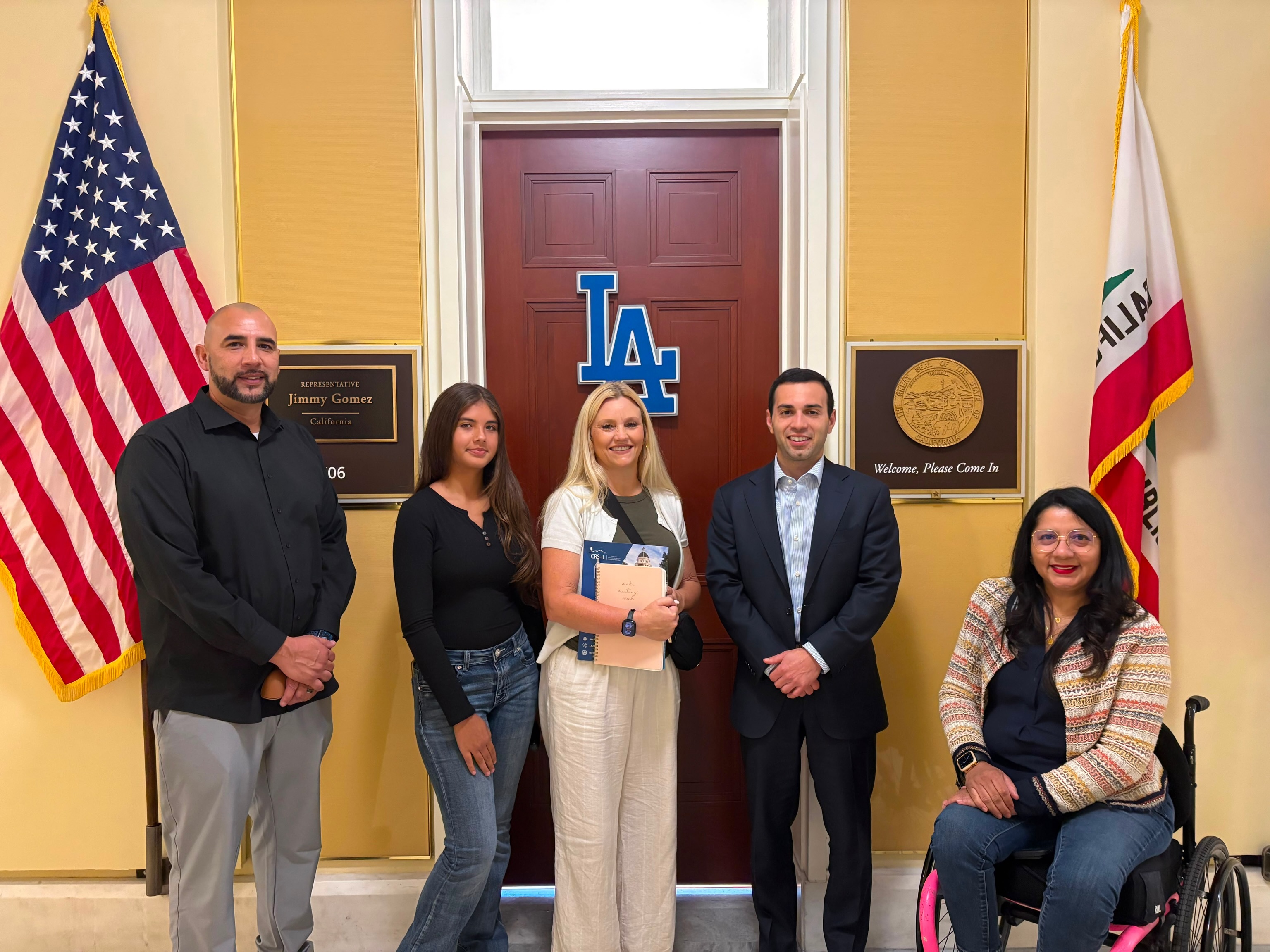 The advocacy continues here in Washington, D.C., on the eve of the anniversary of the signing of the Americans with Disabilities Act (ADA).
Today, our team returned to Capitol Hill to meet with members of Californiaās congressional delegation, ensuring that your voices remain at the center of every conversation. We shared your stories, celebrated our communityās successes, and spoke candidly about the barriers that people with disabilities continue to face every day. Our message was clear: disability rights are civil rights, and because disability intersects every race, age, gender, income level, and community, they must remain a priority in every policy discussionānot an afterthought.
As we prepare for our final day of meetings tomorrow, weāre taking time to recharge so we can finish as strongly as we began on Monday. Thank you for following this journey, amplifying our advocacy, and standing alongside us. If thereās an issue, experience, or message youād like us to share with Californiaās representatives while weāre here, send us a DM. Our inbox is always open because the strongest advocacy is rooted in the lived experiences of our community.
Together, we continue to protect the legacy of the ADA while advancing the work that still lies ahead. āæš