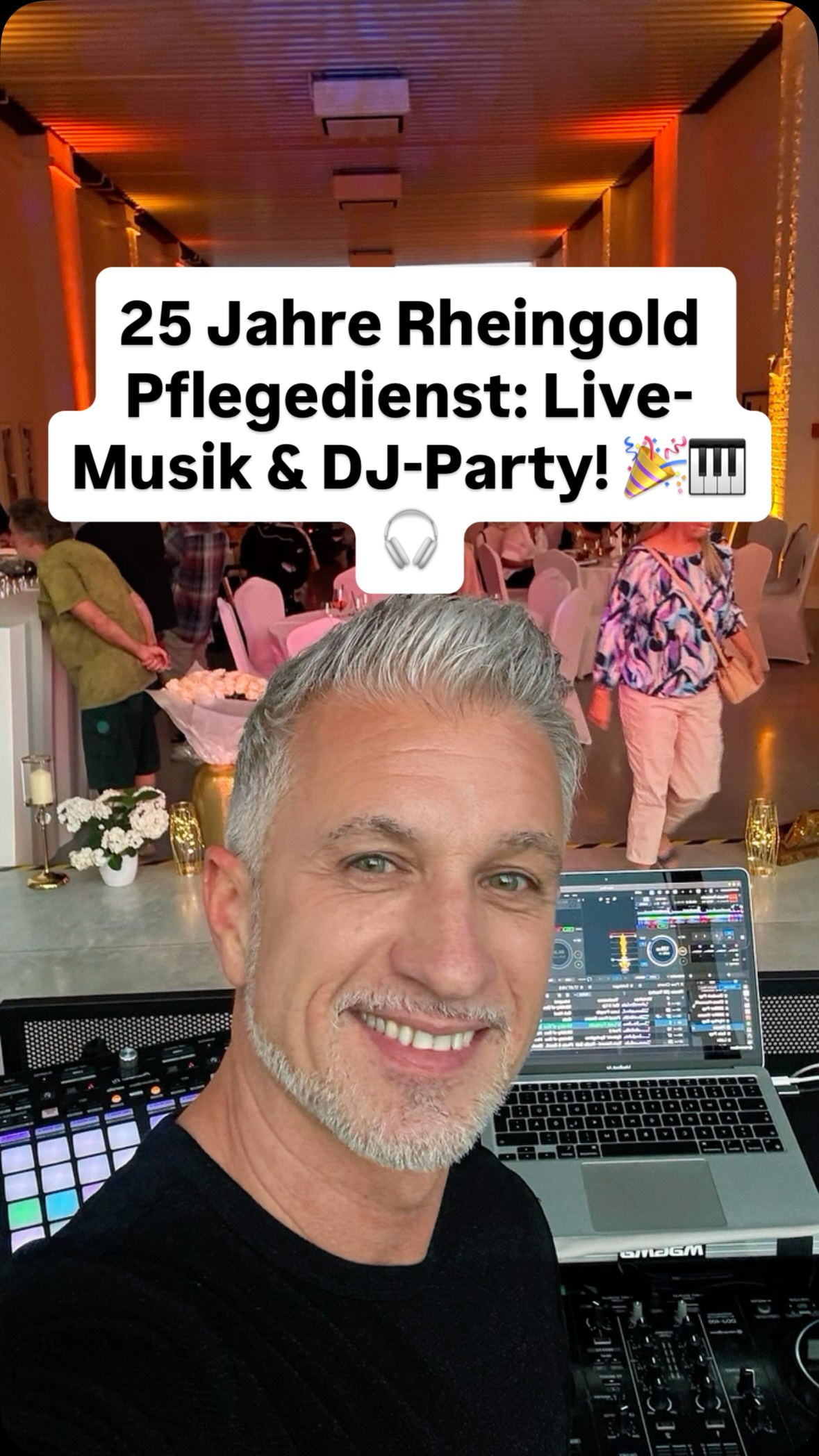 25 Jahre Rheingold Pflegedienst Mannheim – was für ein Abend! 🥂
Erst entspanntes Klavier & Gesang zum Essen, danach volle Tanzfläche als DJ für 120 großartige Gäste. Genau für diese Momente liebe ich meinen Job! DANKE an das Team für die tolle Energie. ❤️
•
Planst du auch ein Event und willst genau diese Stimmung? Schreib mir einfach eine kurze Nachricht! 🎹🎤🎧
•
#djlife #eventinspiration #livemusik #pianist #firmenevent