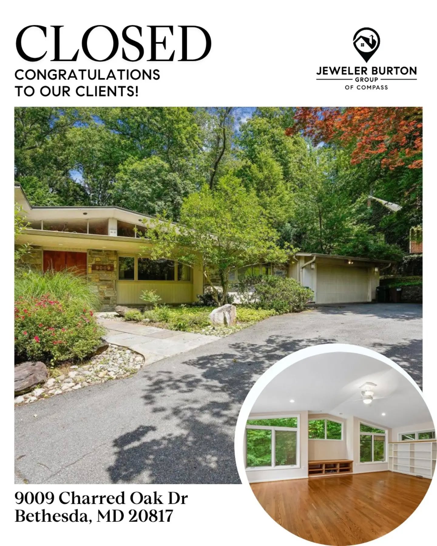 We’re excited to share that this home is officially SOLD.
After a thoughtful search, our clients found the home that checked every box. It was a pleasure helping them navigate the process from start to finish, and we're thrilled to see them begin this next chapter.
This mid-century modern home in Bethesda's Burning Tree Manor offers five bedrooms, four bathrooms, and more than 5,000 square feet on a beautifully landscaped half-acre lot.
Congratulations to our clients, and thank you for trusting us to be part of such an important milestone.
Geoff Chesman
Jeweler Burton Group
Geoff@JewelerBurton.com
202.369.5904
www.JewelerBurton.com
#bethesdarealestate #RealEstateExperts #realtor